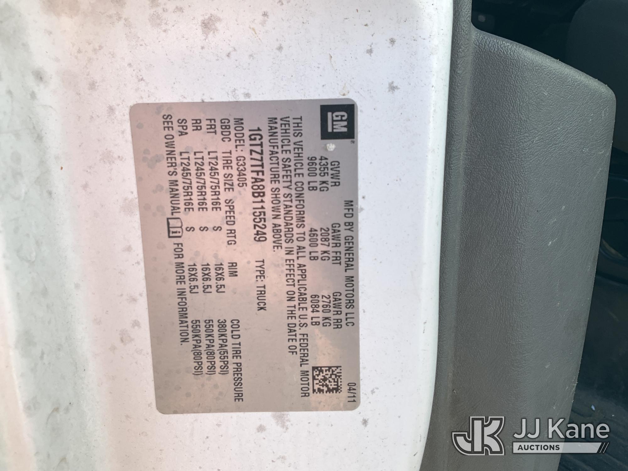2011 GMC SAVANA G3500