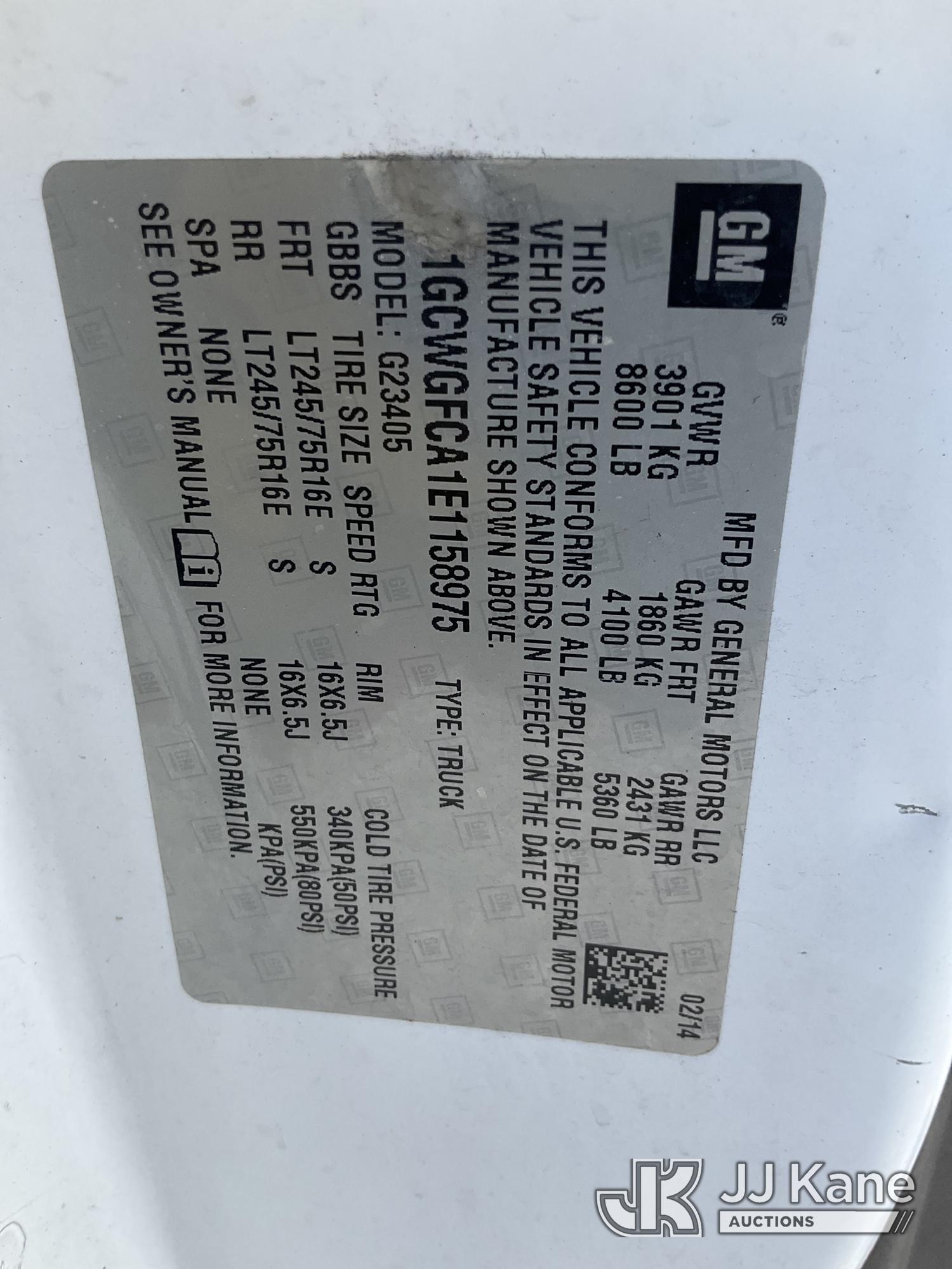 2014 Chevrolet Express G2500