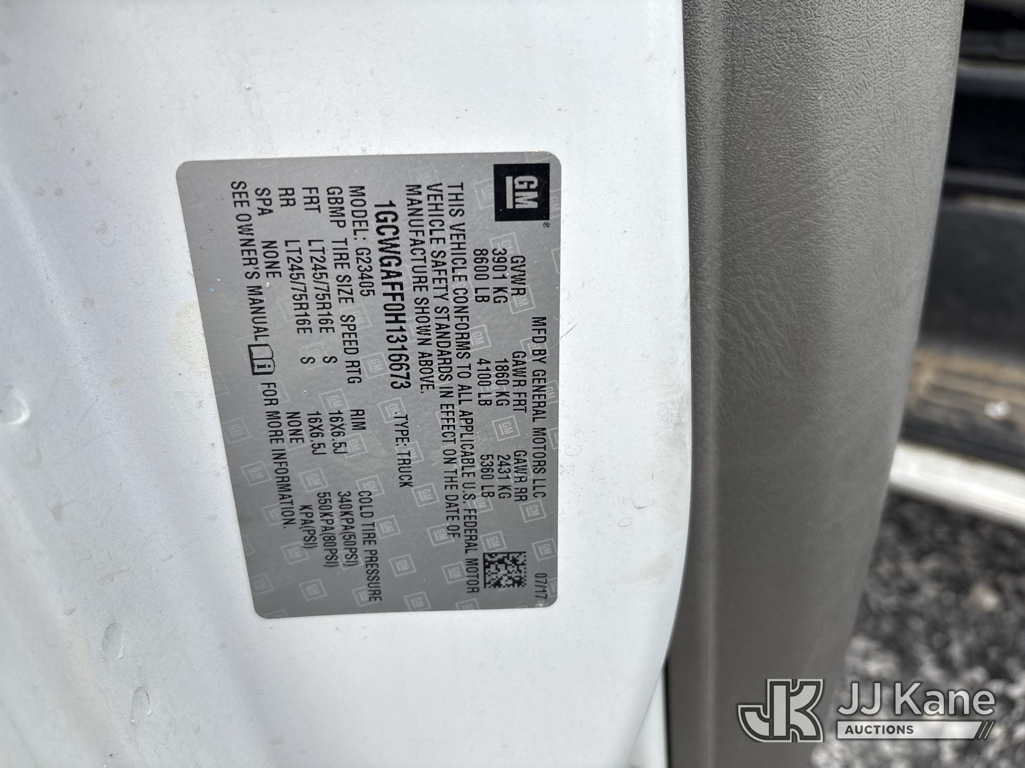 2017 Chevrolet Express G2500