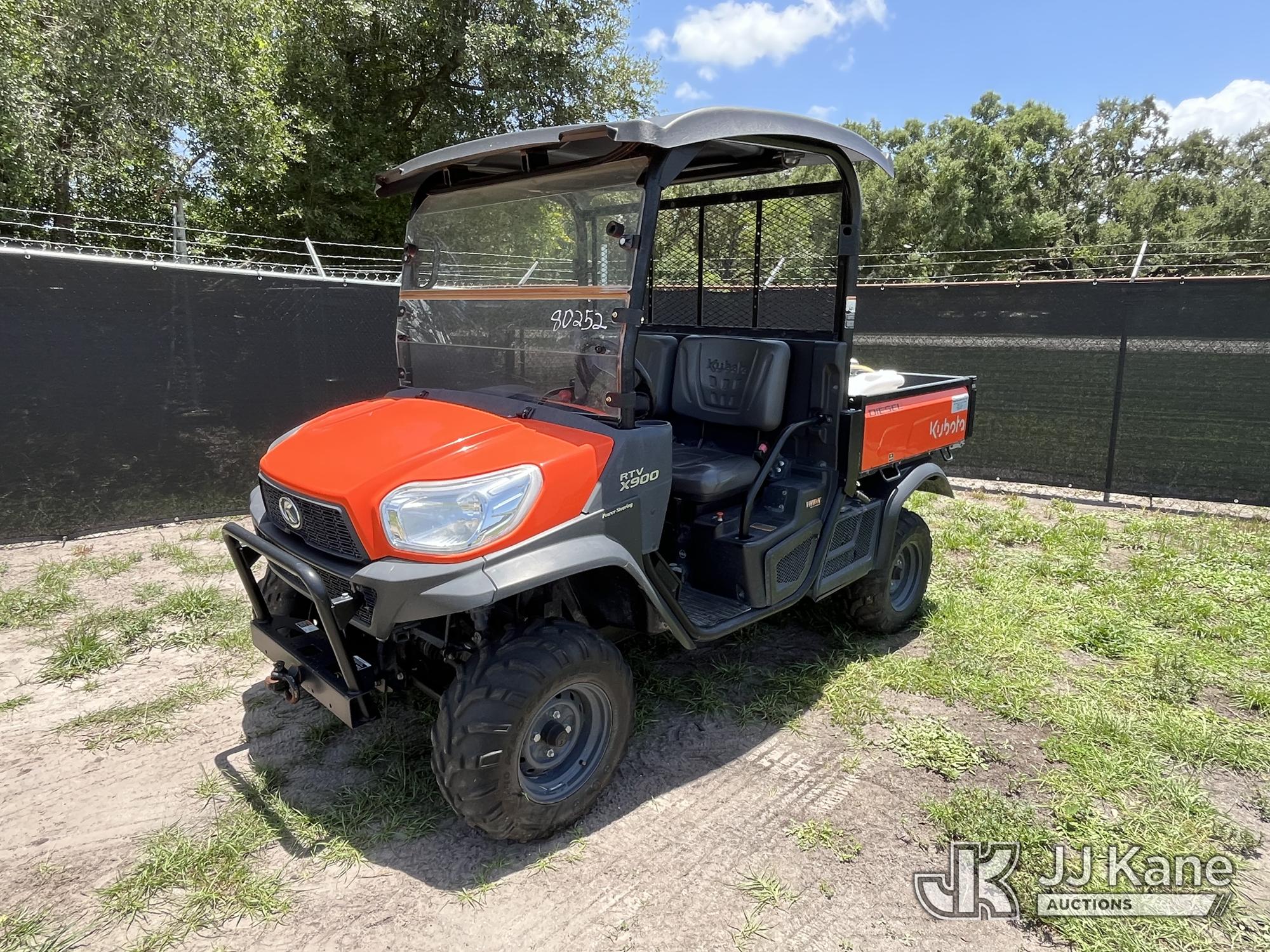 2020 Kubota RTVX900 Side by Side Utility Cart, State of Florida Unit
