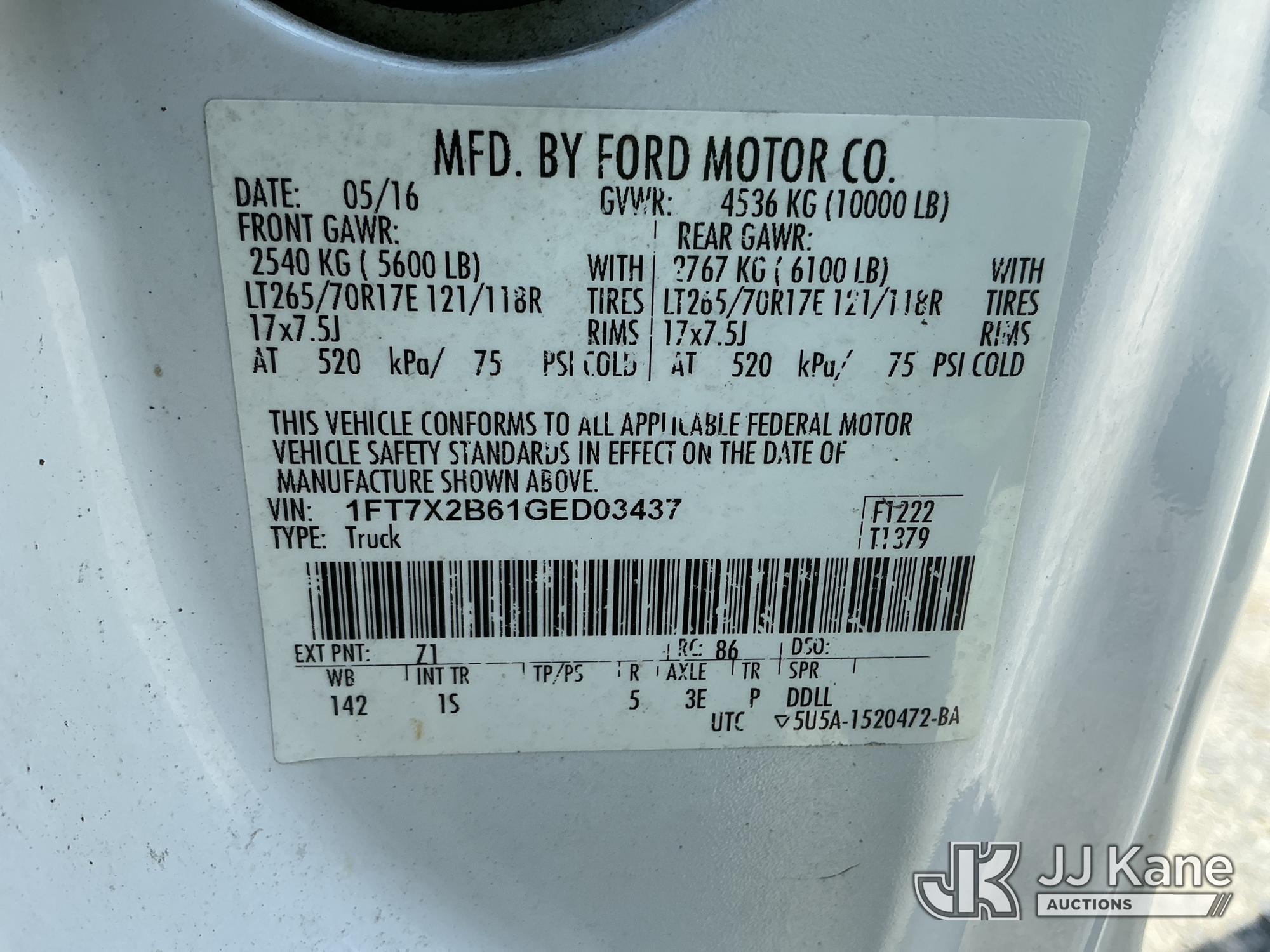 2016 Ford F250 SD 4x4