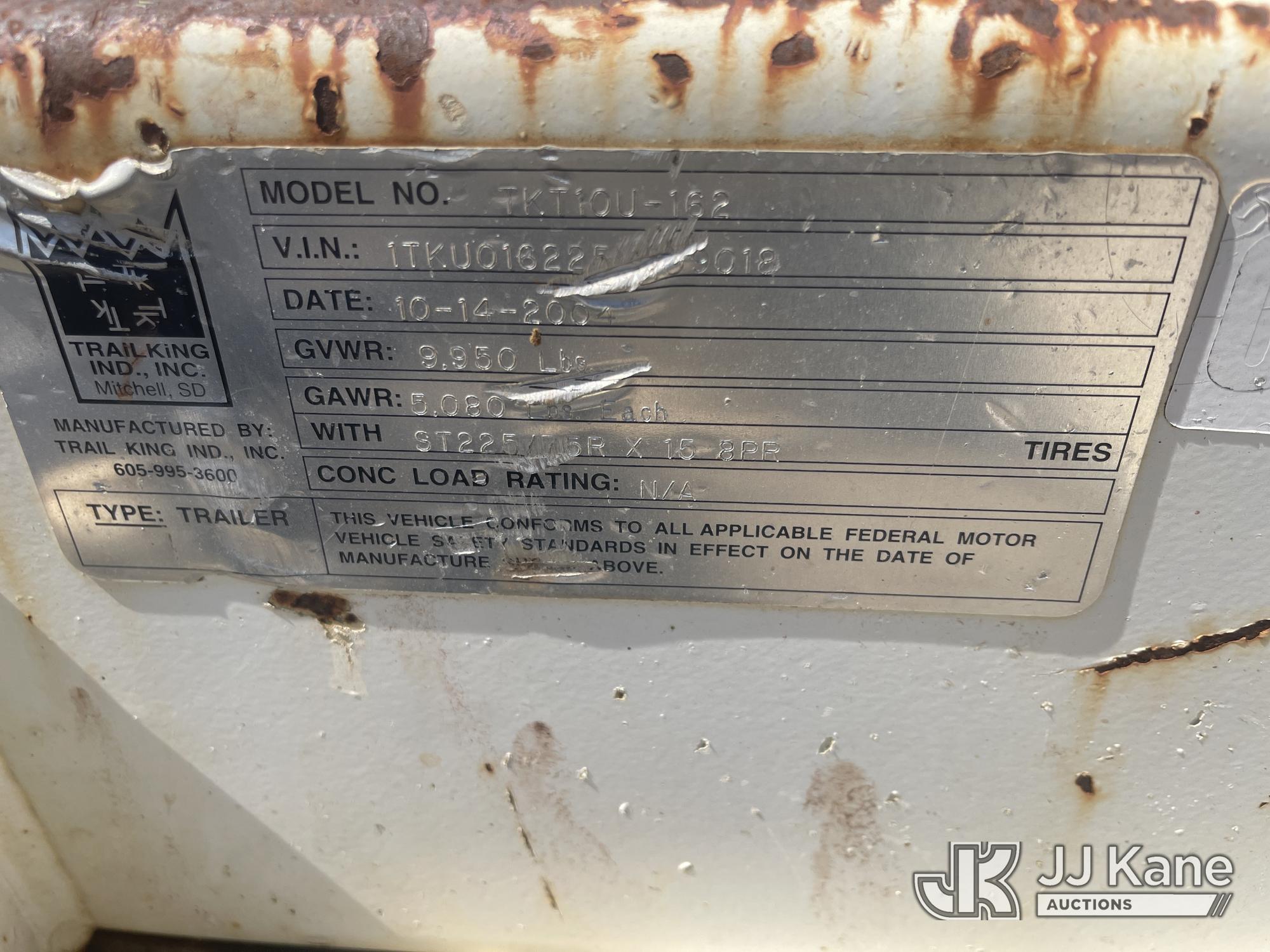 2004 Trail King TKT10U-162