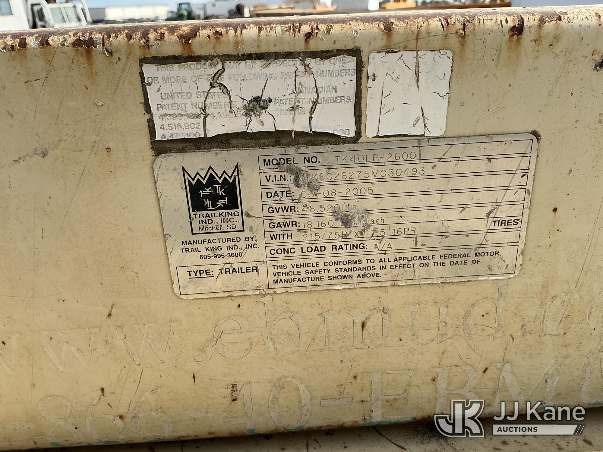 2005 Trail King TK40LP-2600