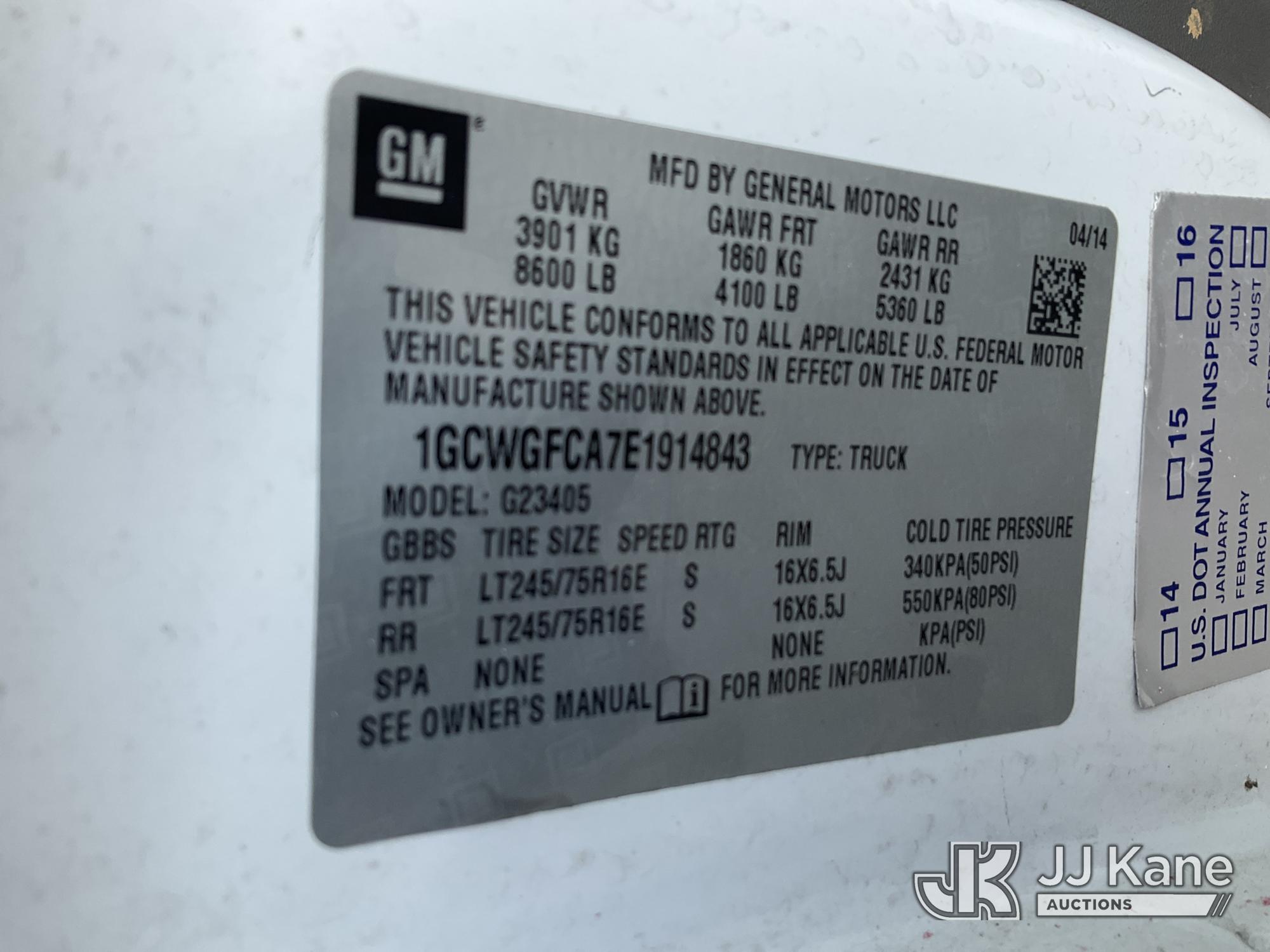 2014 Chevrolet Express G2500