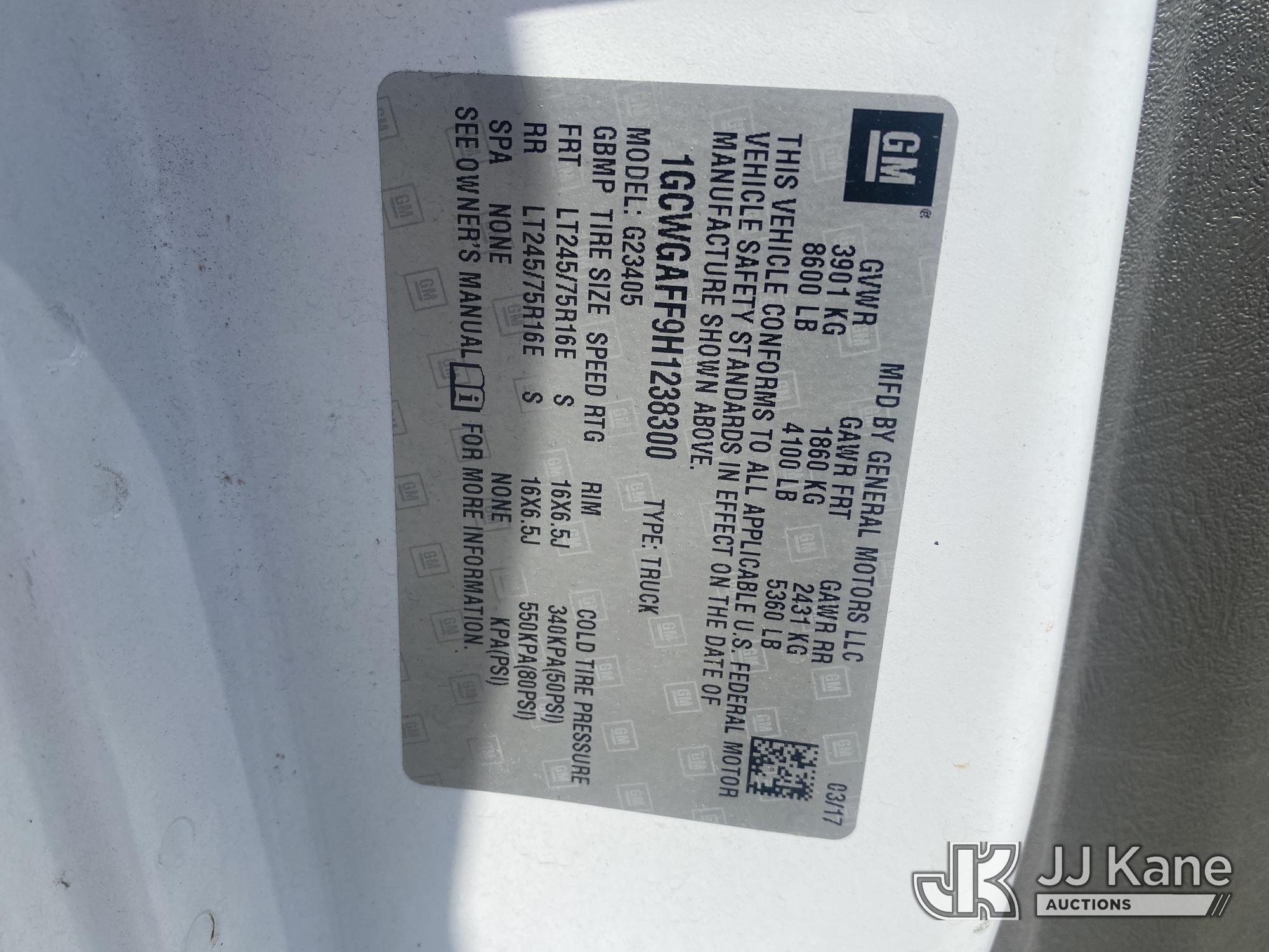 2017 Chevrolet Express G2500