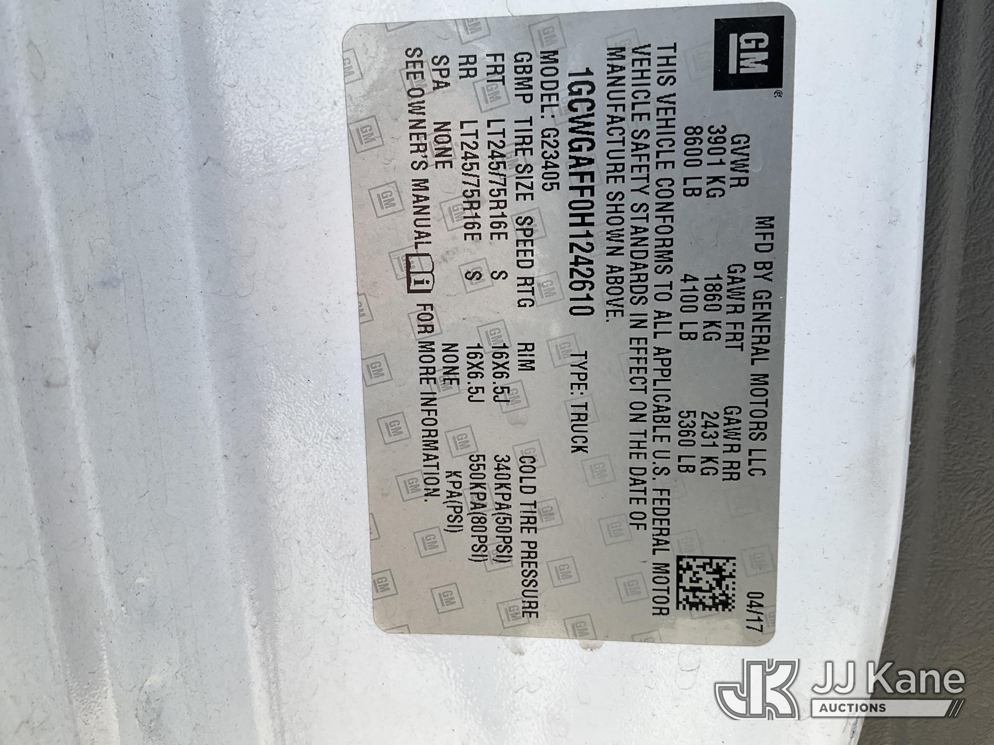 2017 Chevrolet Express G2500