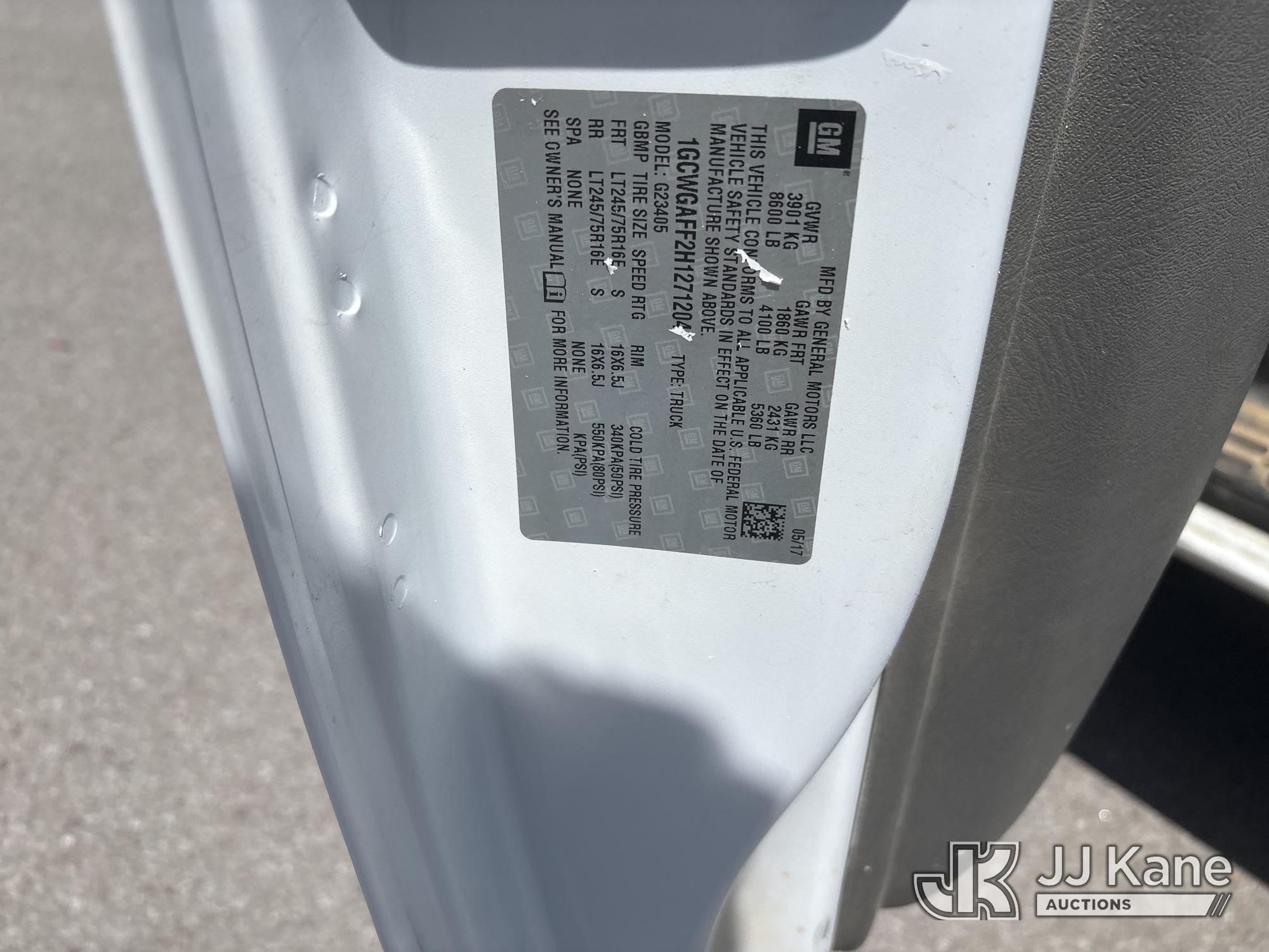 2017 Chevrolet EXPRESS G2500