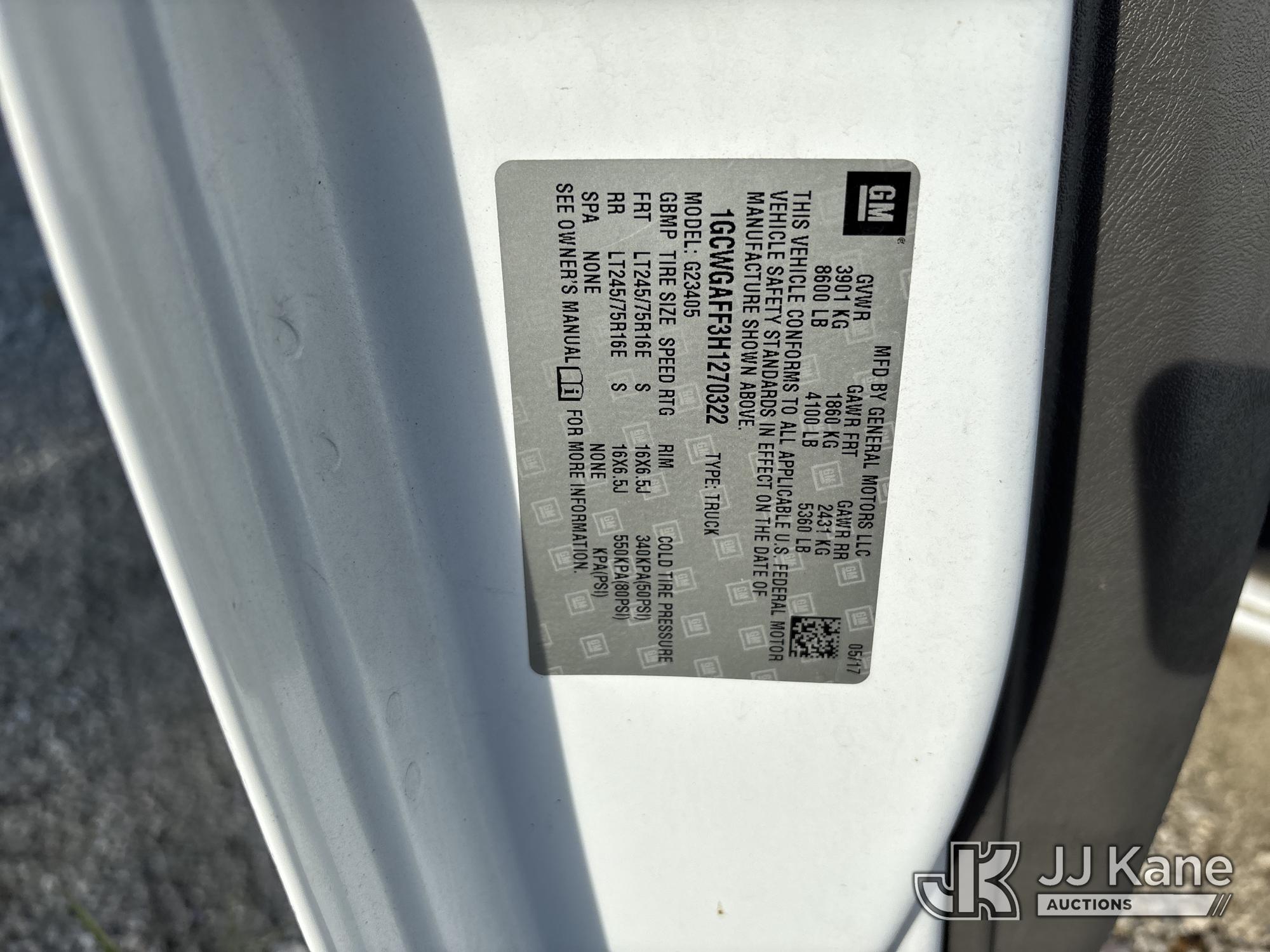 2017 Chevrolet Express G2500