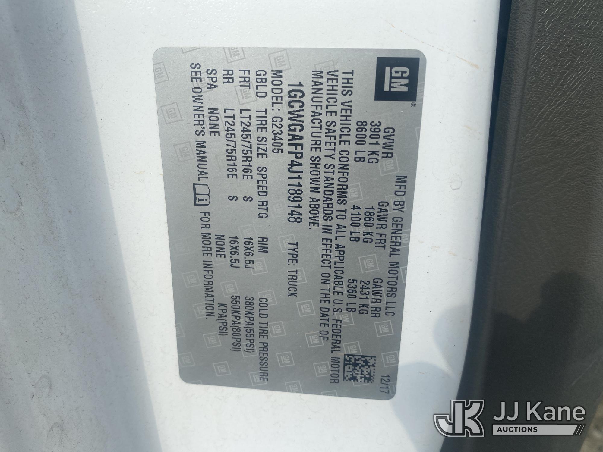 2018 Chevrolet Express G2500
