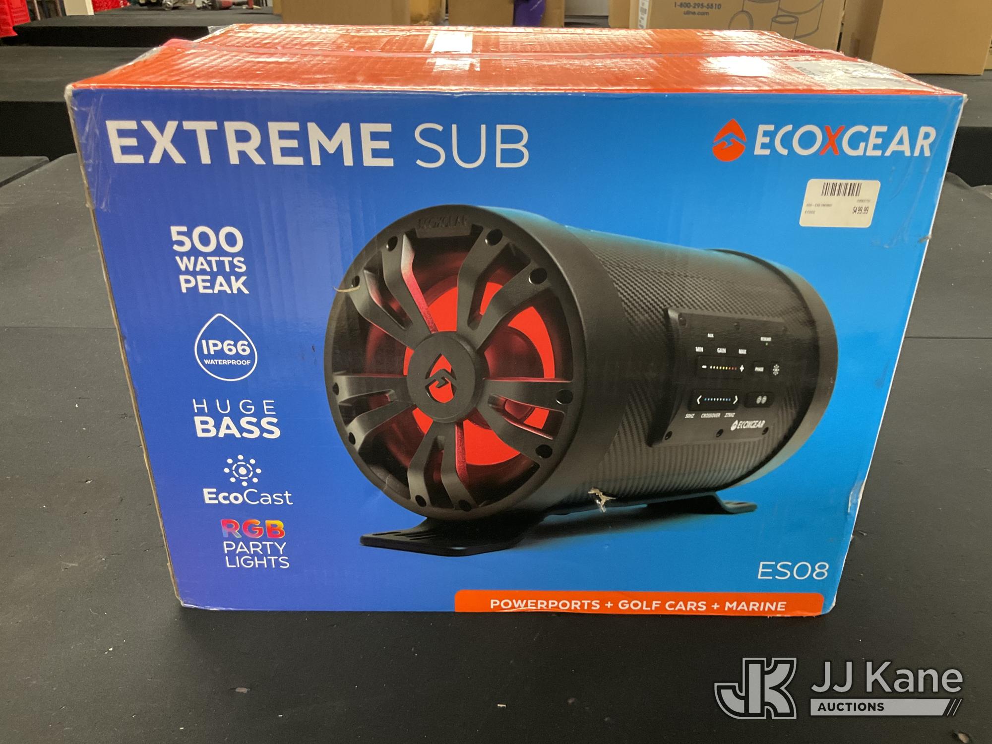Eco X Gear Extreme Sub (Open In Box ) NOTE: This unit is being sold AS IS/WHERE IS via Timed Auction and is located in Jurupa Valley