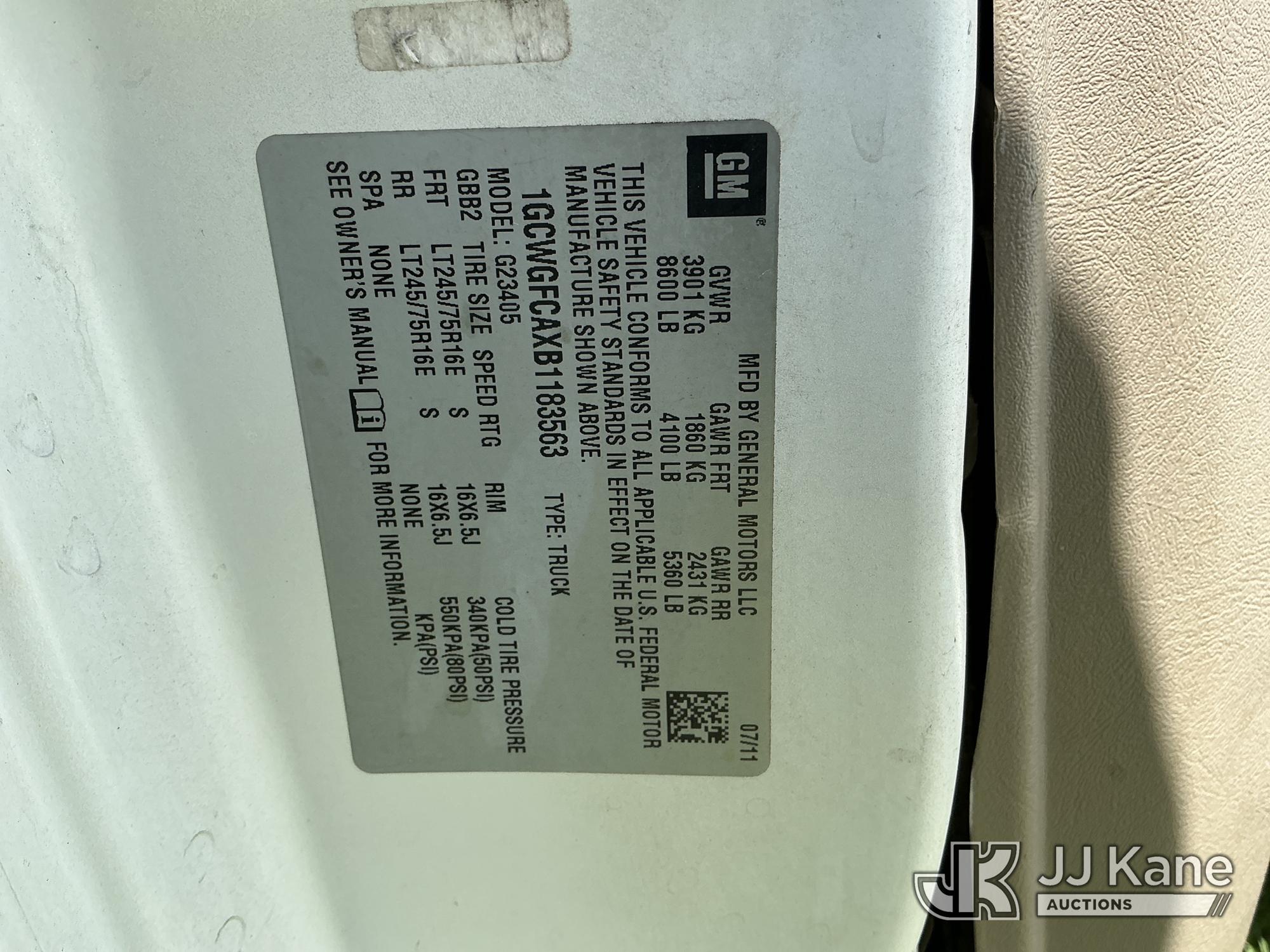 2011 Chevrolet Express G2500