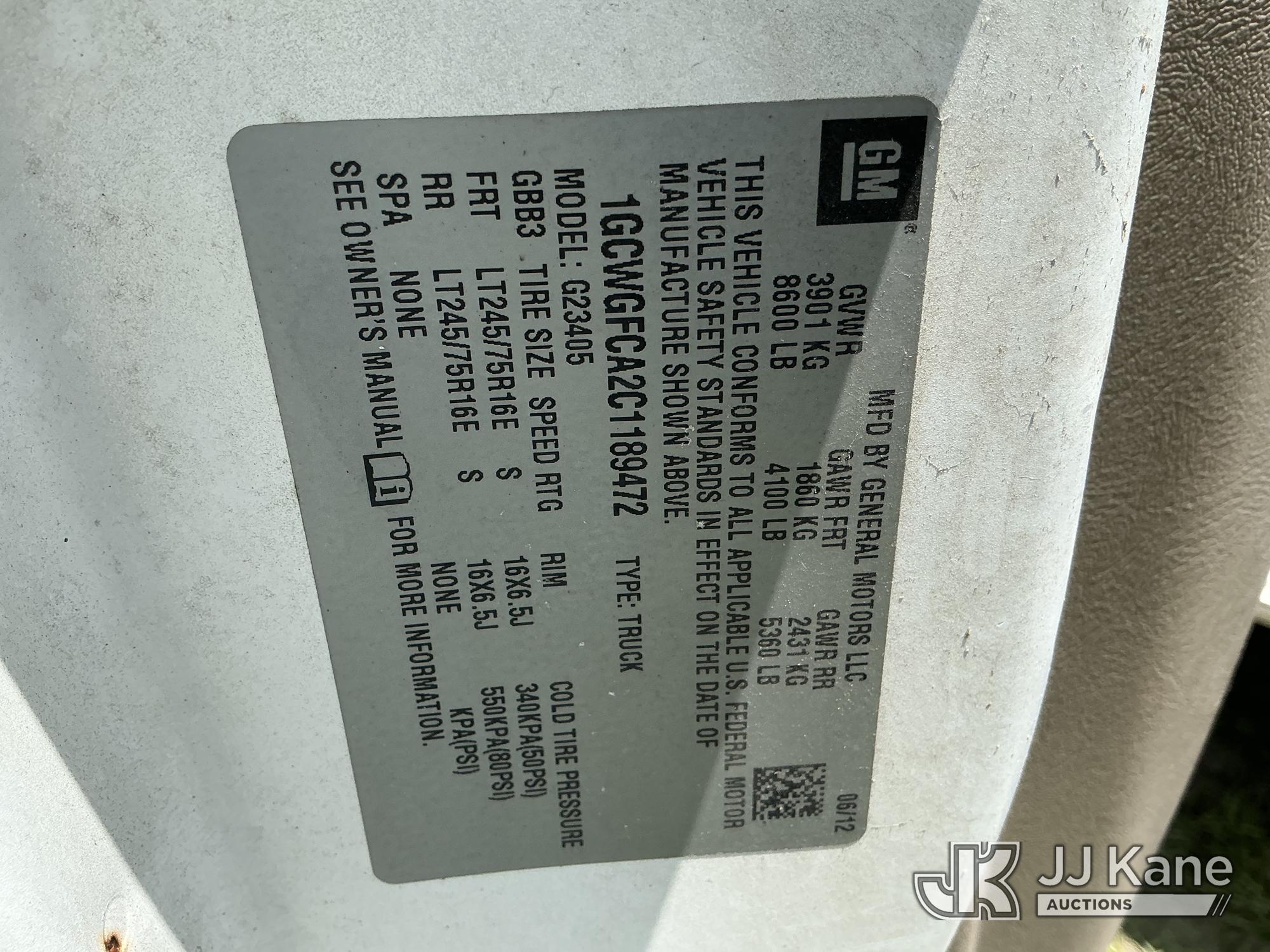 2012 Chevrolet Express G2500