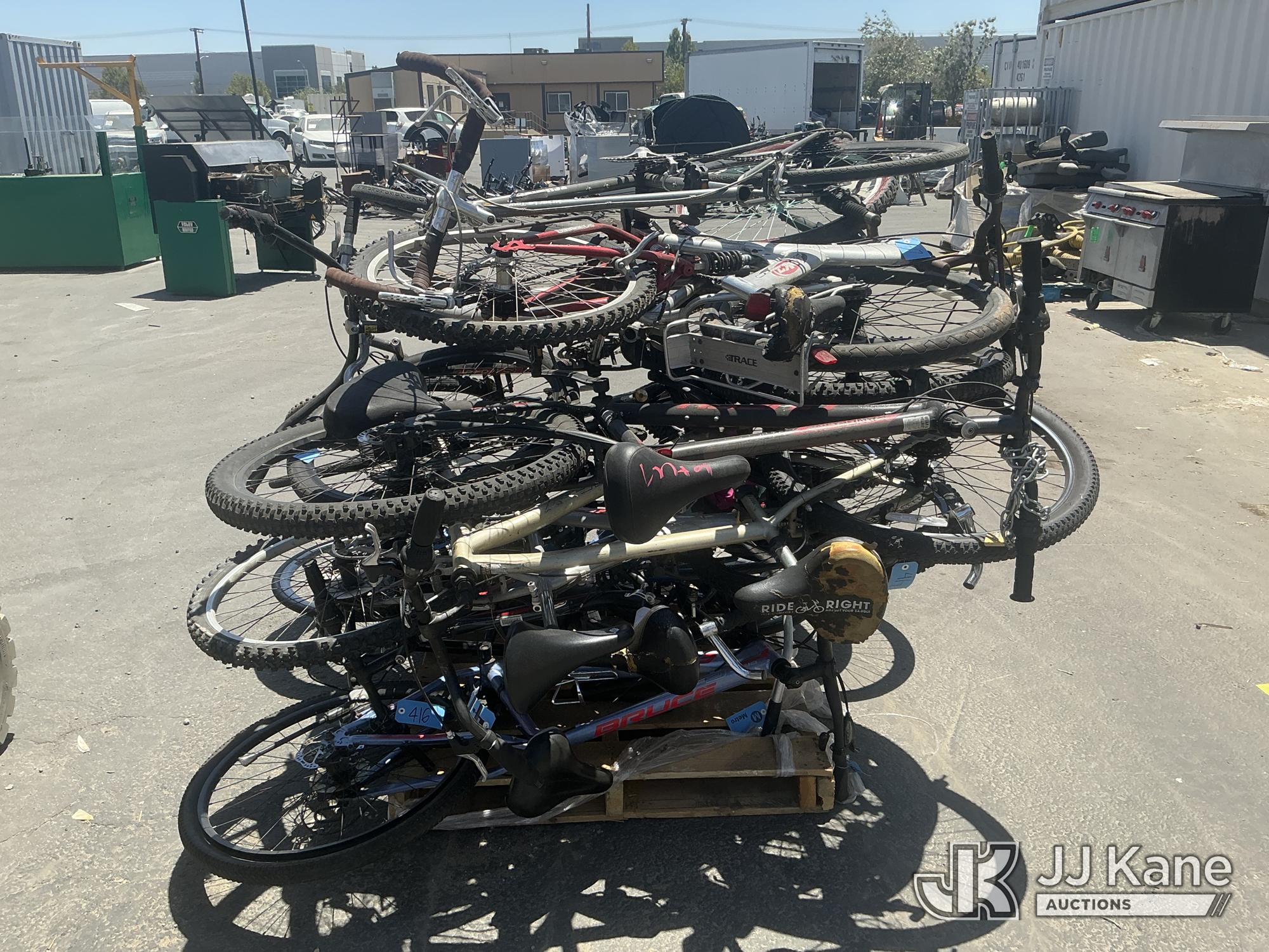 (1 Pallet) Bicycles (Used) NOTE: This unit is being sold AS IS/WHERE IS via Timed Auction and is located in Jurupa Valley
