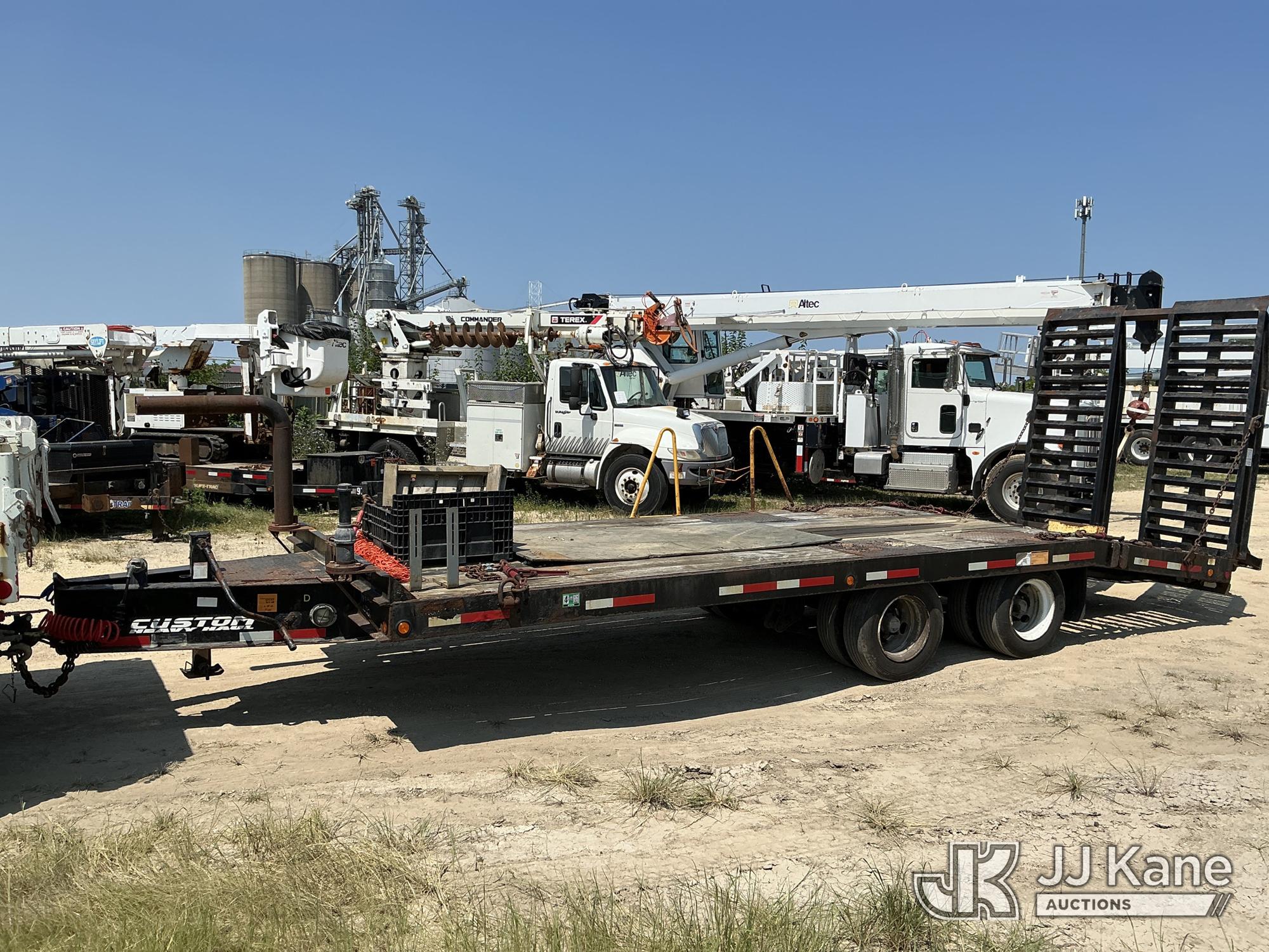 2018 Lucon Inc. T/A Tagalong Equipment Trailer, 29ft long overall, 18ft long flat deck, 6ft long dovetail, 7ft long ramps, 8ft wide over wheels