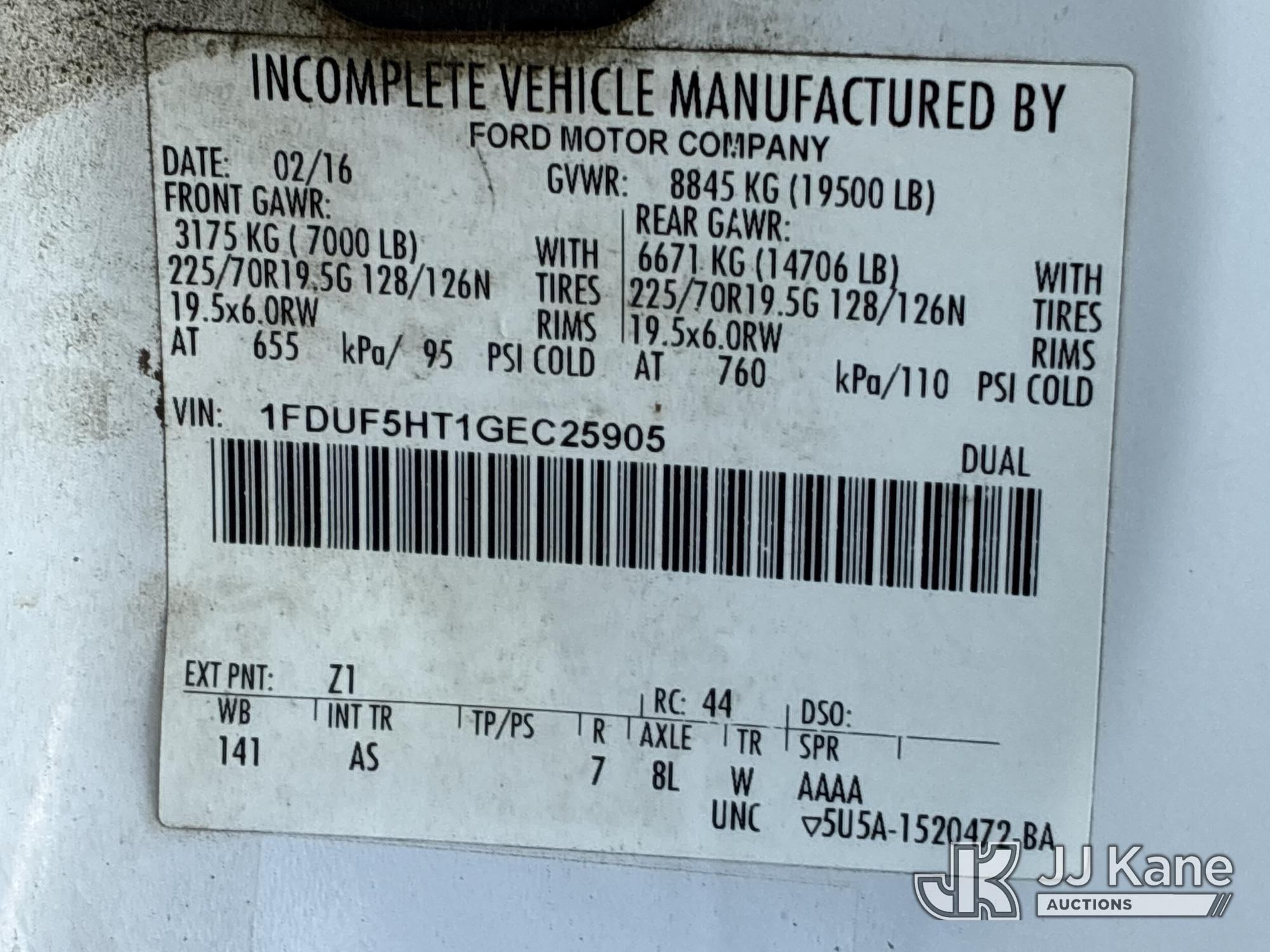 2016 Ford F550