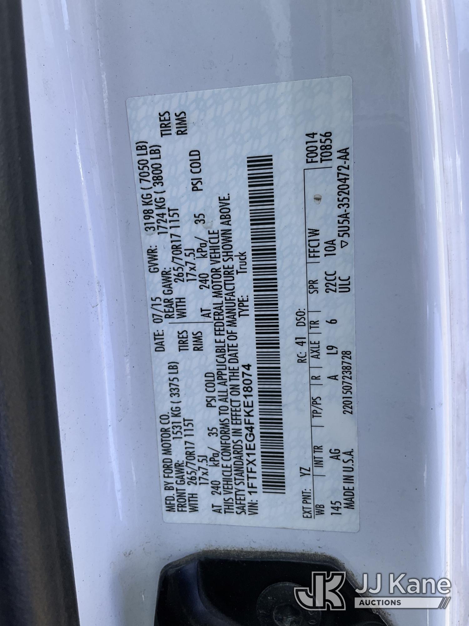 2015 Ford F150 4X4