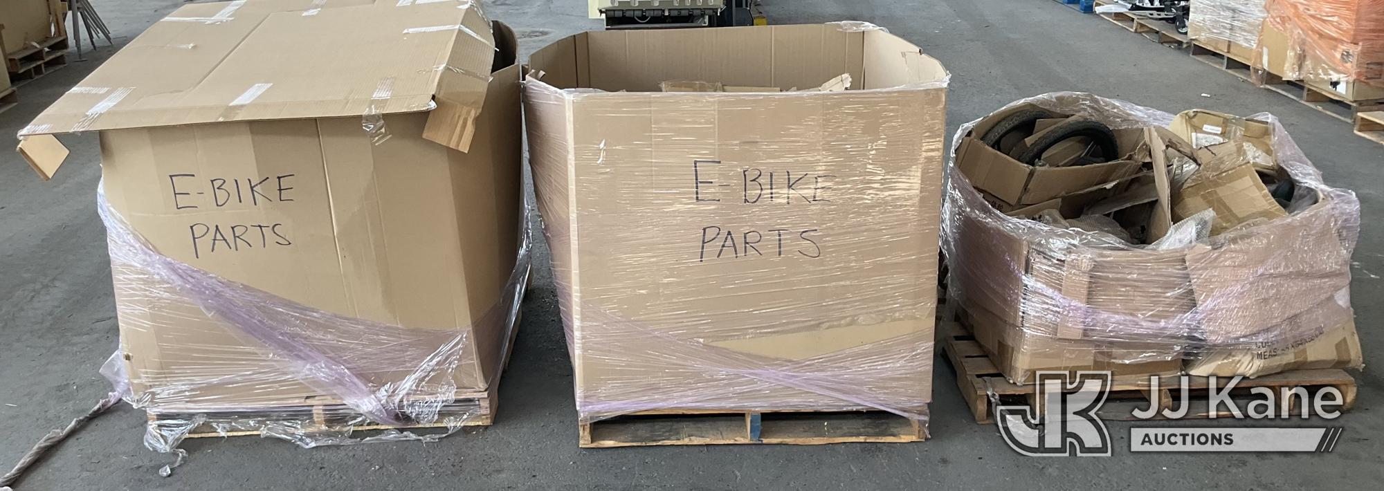 (3 Pallets) E-bike Parts (Open In Box ) NOTE: This unit is being sold AS IS/WHERE IS via Timed Auction and is located in Jurupa Valley