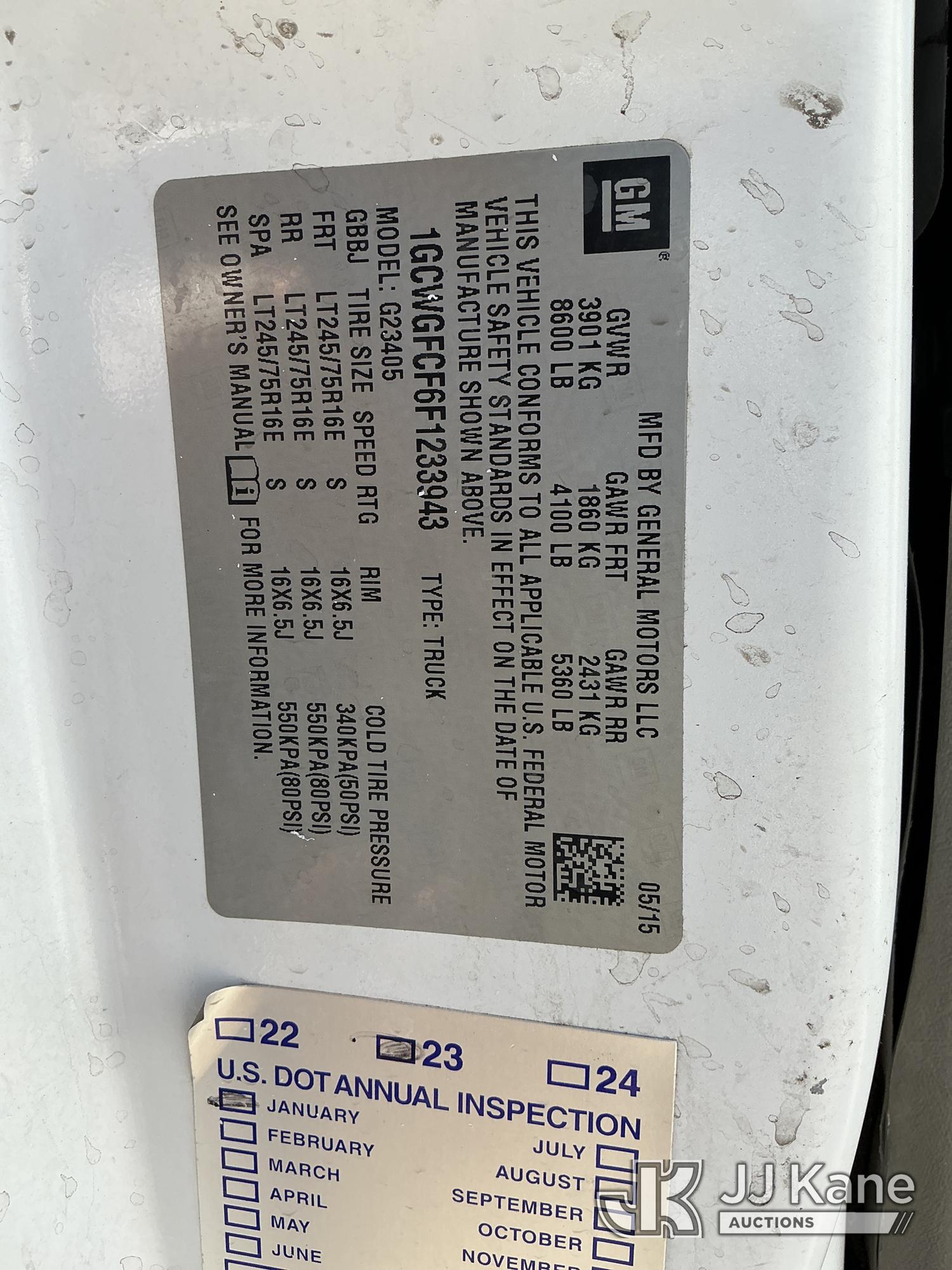 2015 Chevrolet Express G2500