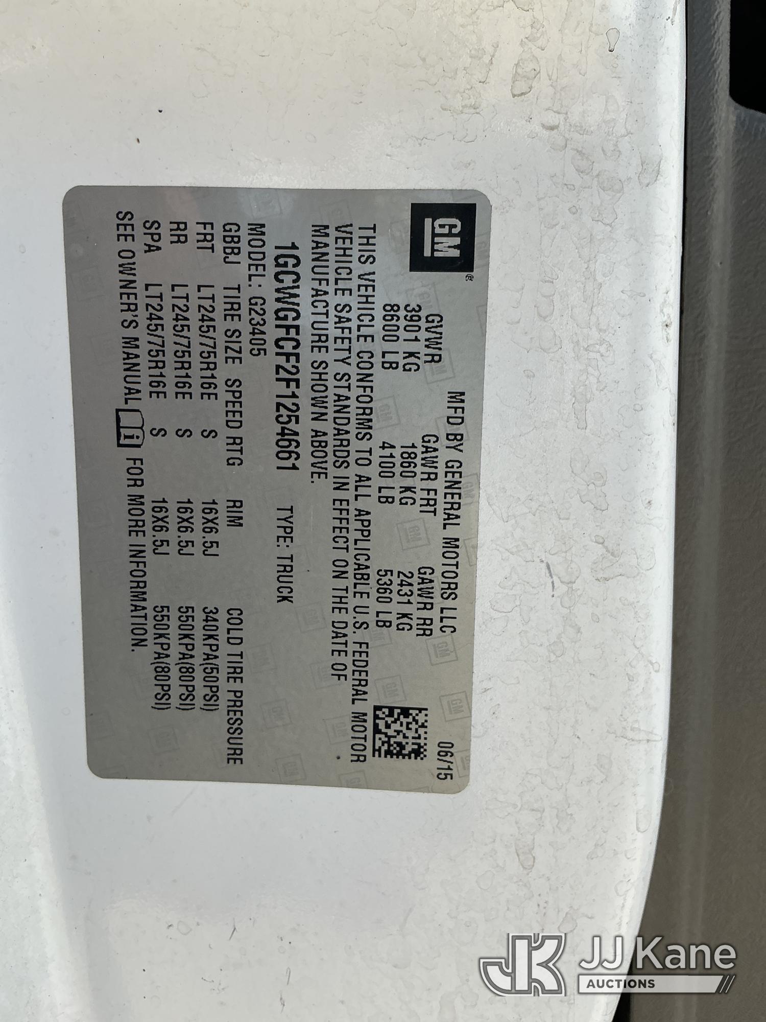 2015 Chevrolet EXPRESS 2500