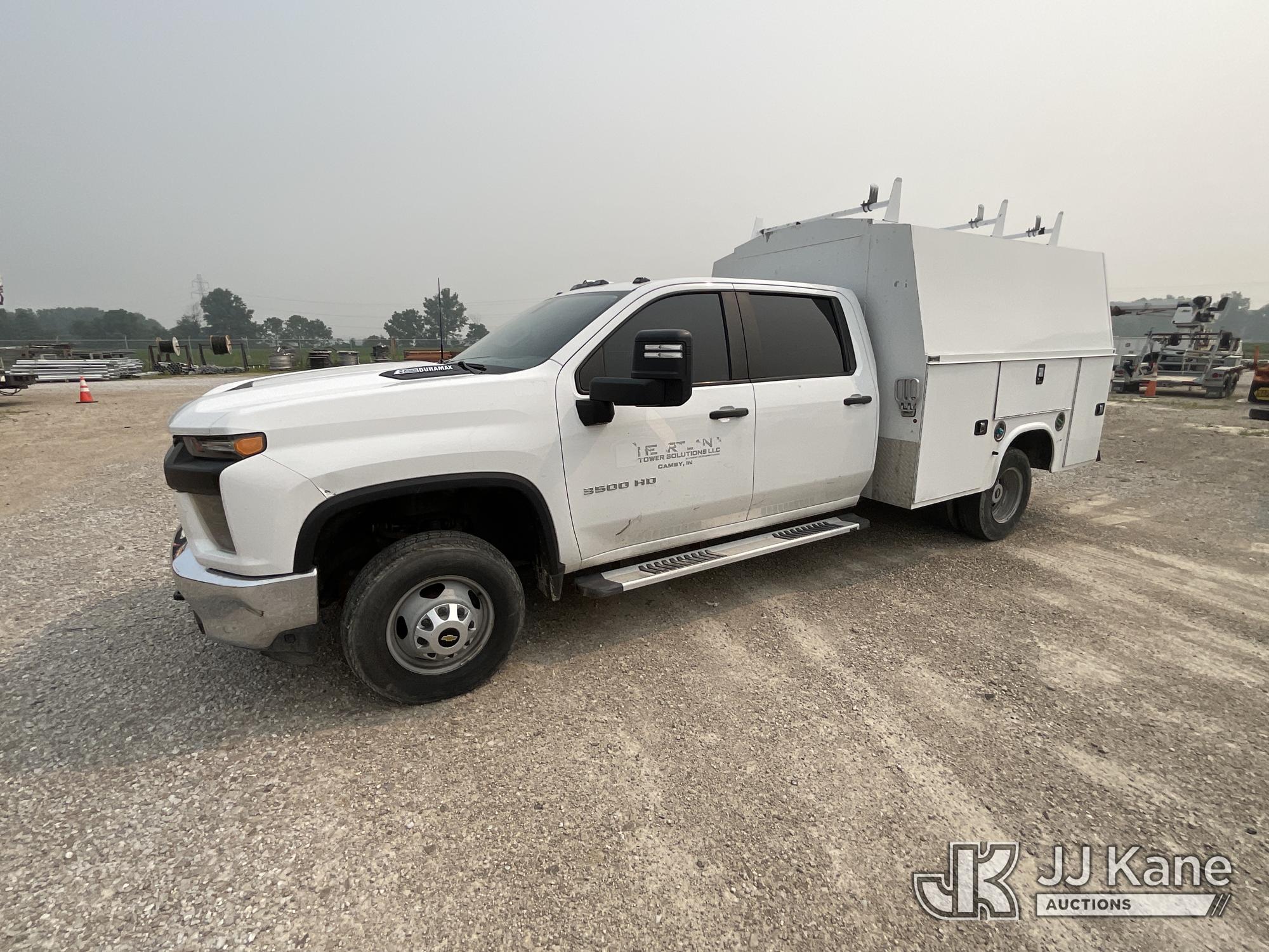 2021 Chevrolet Silverado 3500HD Crew-Cab Enclosed Service Truck