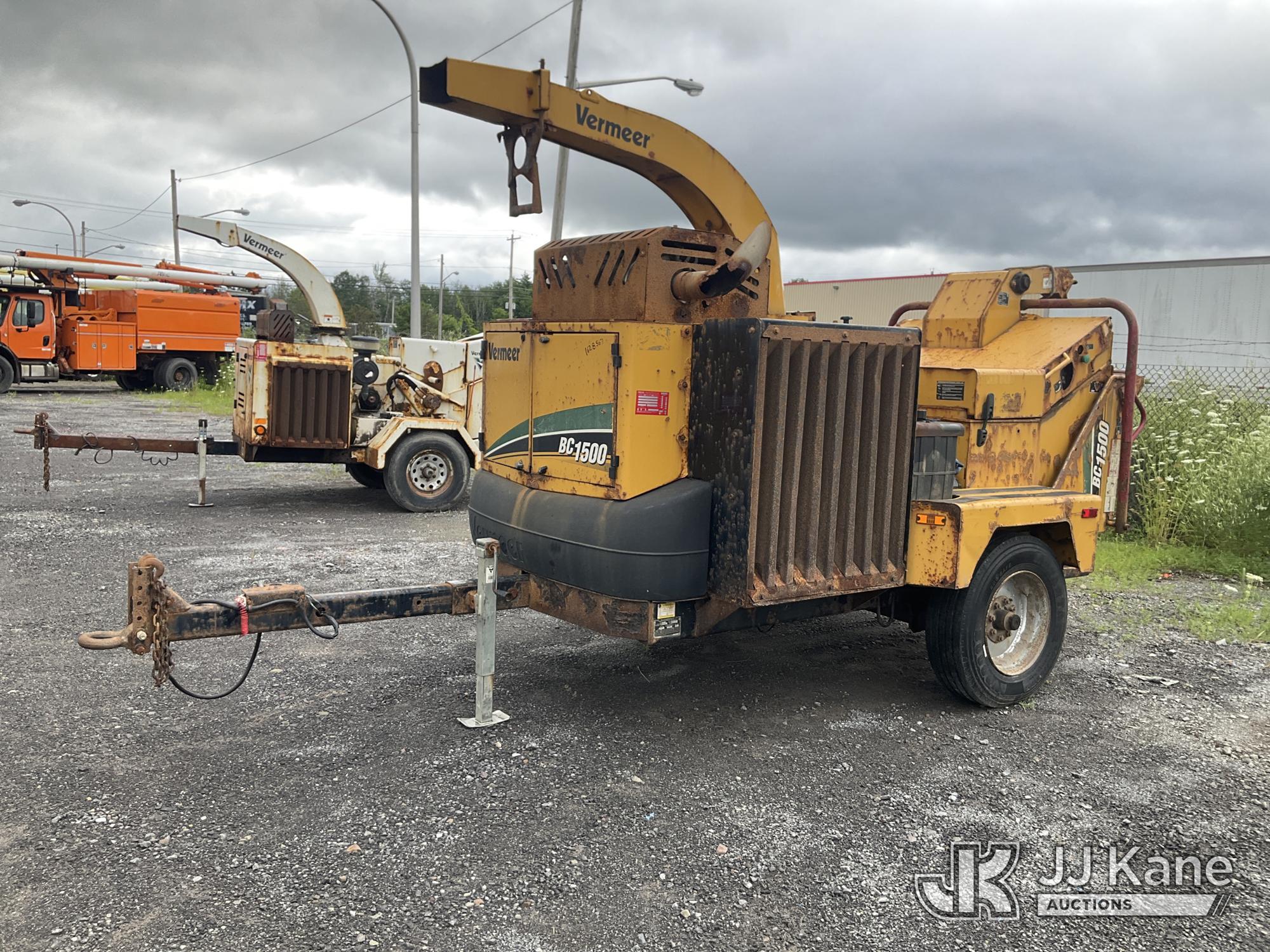 2018 Vermeer BC1500 Portable Chipper (15in Drum), trailer mtd.