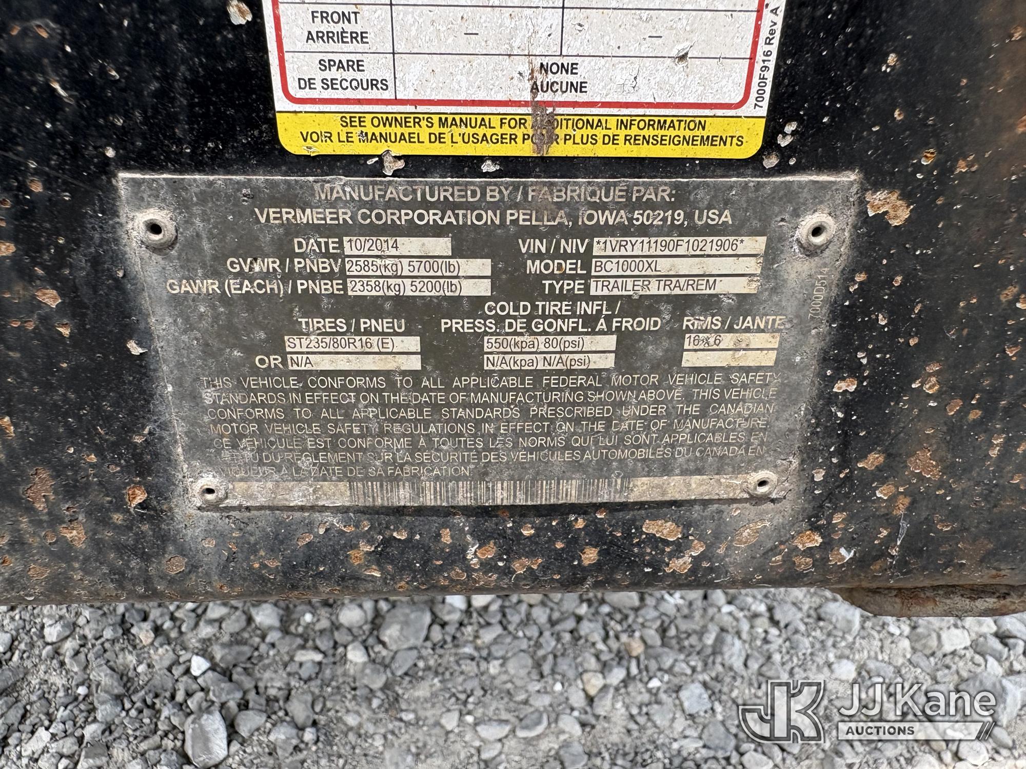 2015 Vermeer BC1000XL