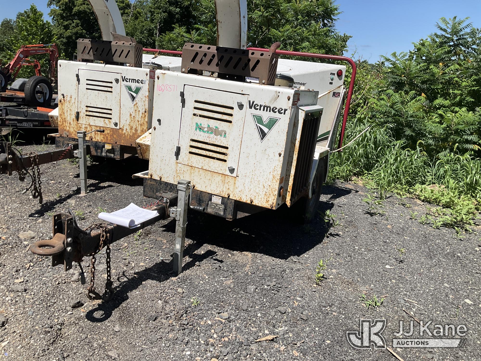 2015 Vermeer BC1000XL Portable Chipper (12in Drum), Trailer Mounted