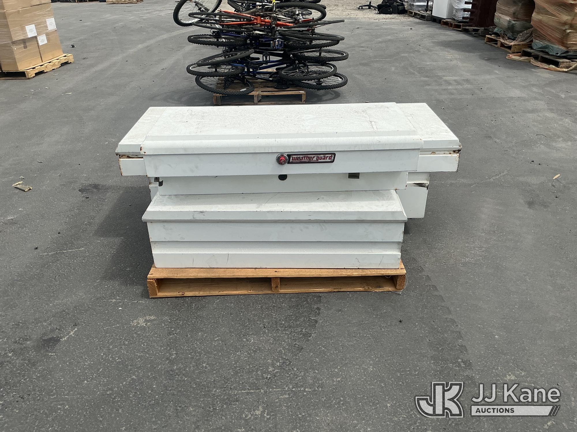 (1 Pallet) Weatherguard Storage Boxes (Used) NOTE: This unit is being sold AS IS/WHERE IS via Timed Auction and is located in Jurupa Valley