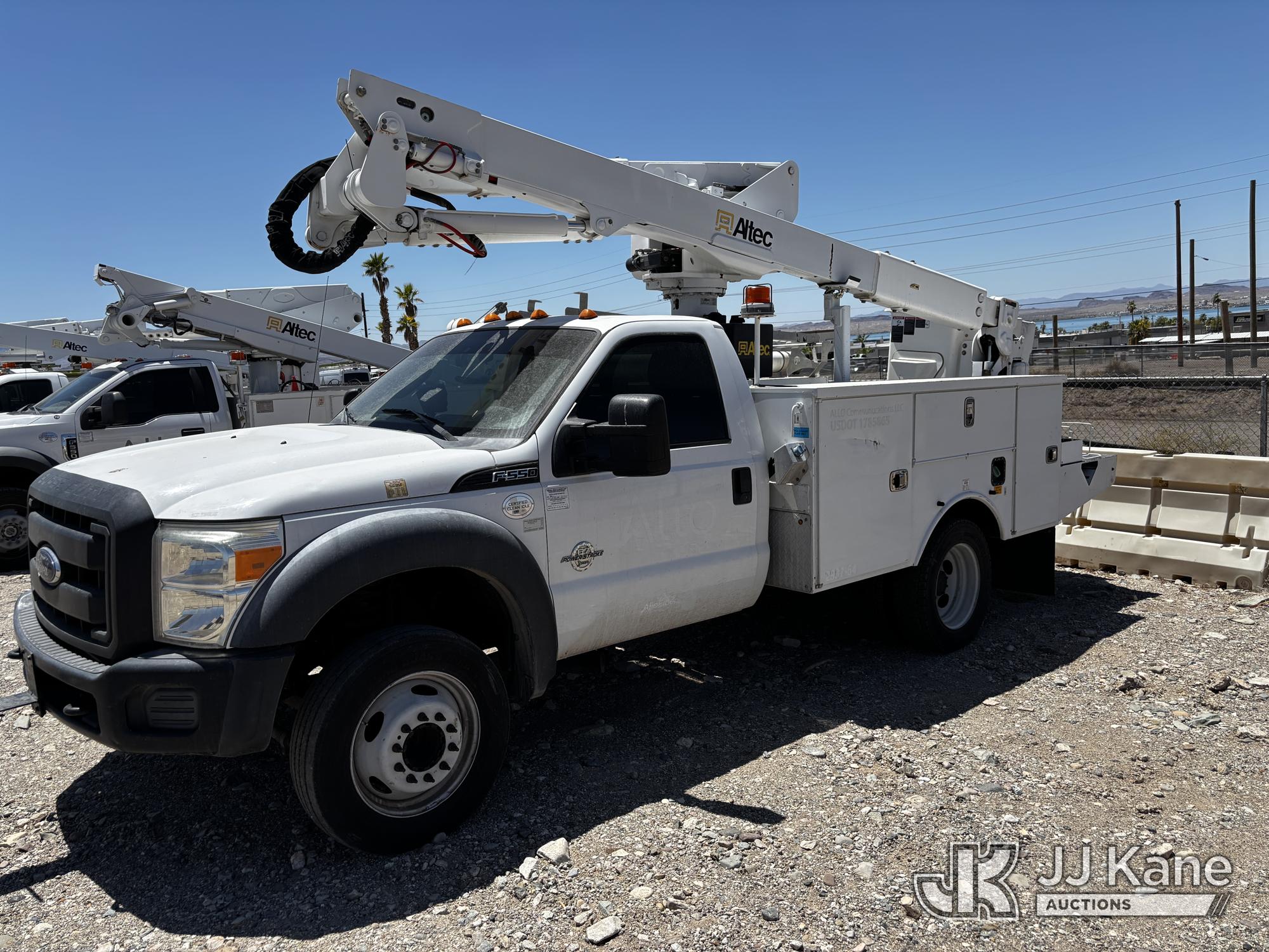 Altec AT40G, Articulating & Telescopic Bucket Truck mounted behind cab on 2016 Ford F-550 Service Truck