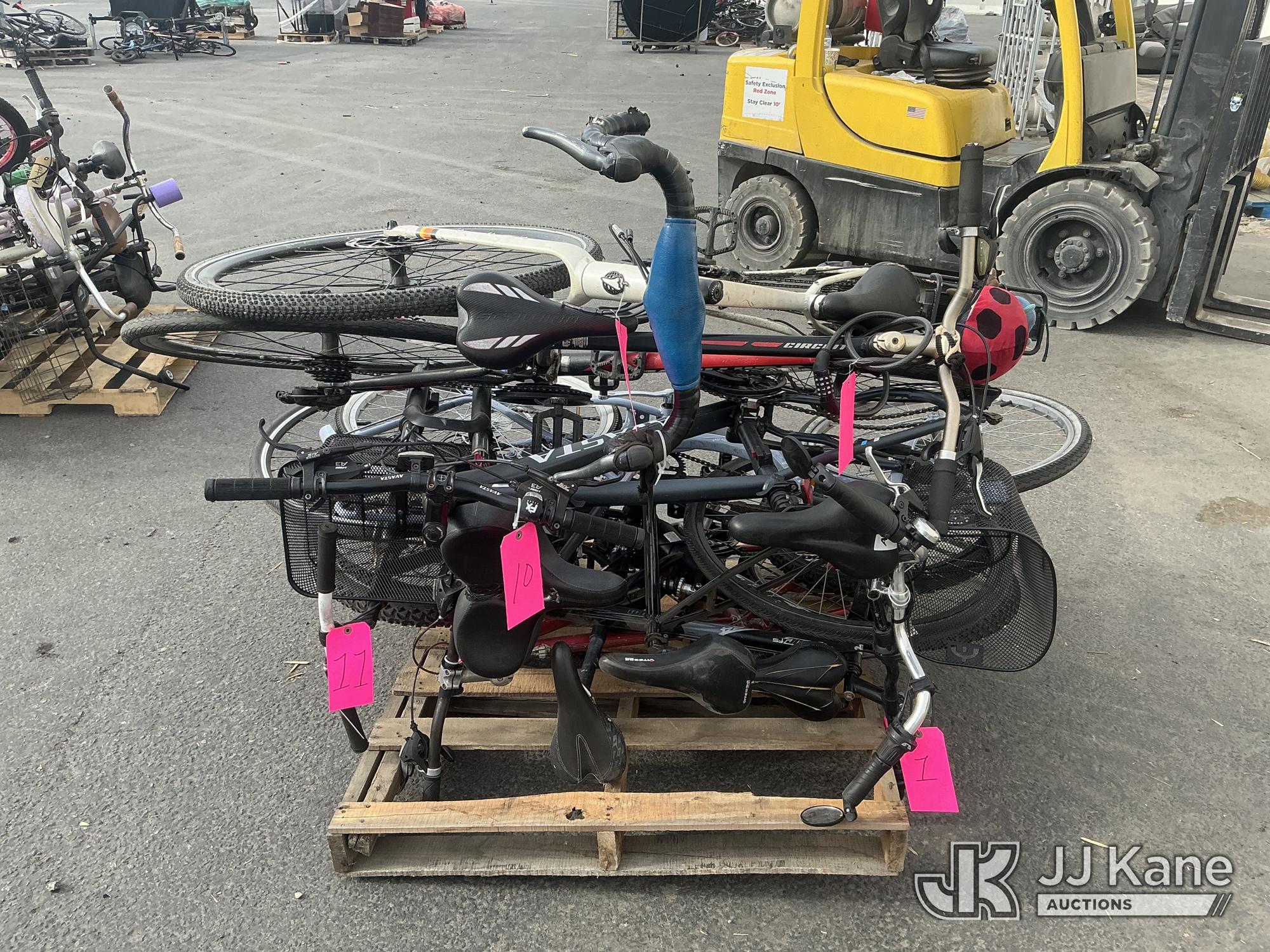 (1 Pallet) Bicycles (Used) NOTE: This unit is being sold AS IS/WHERE IS via Timed Auction and is located in Jurupa Valley