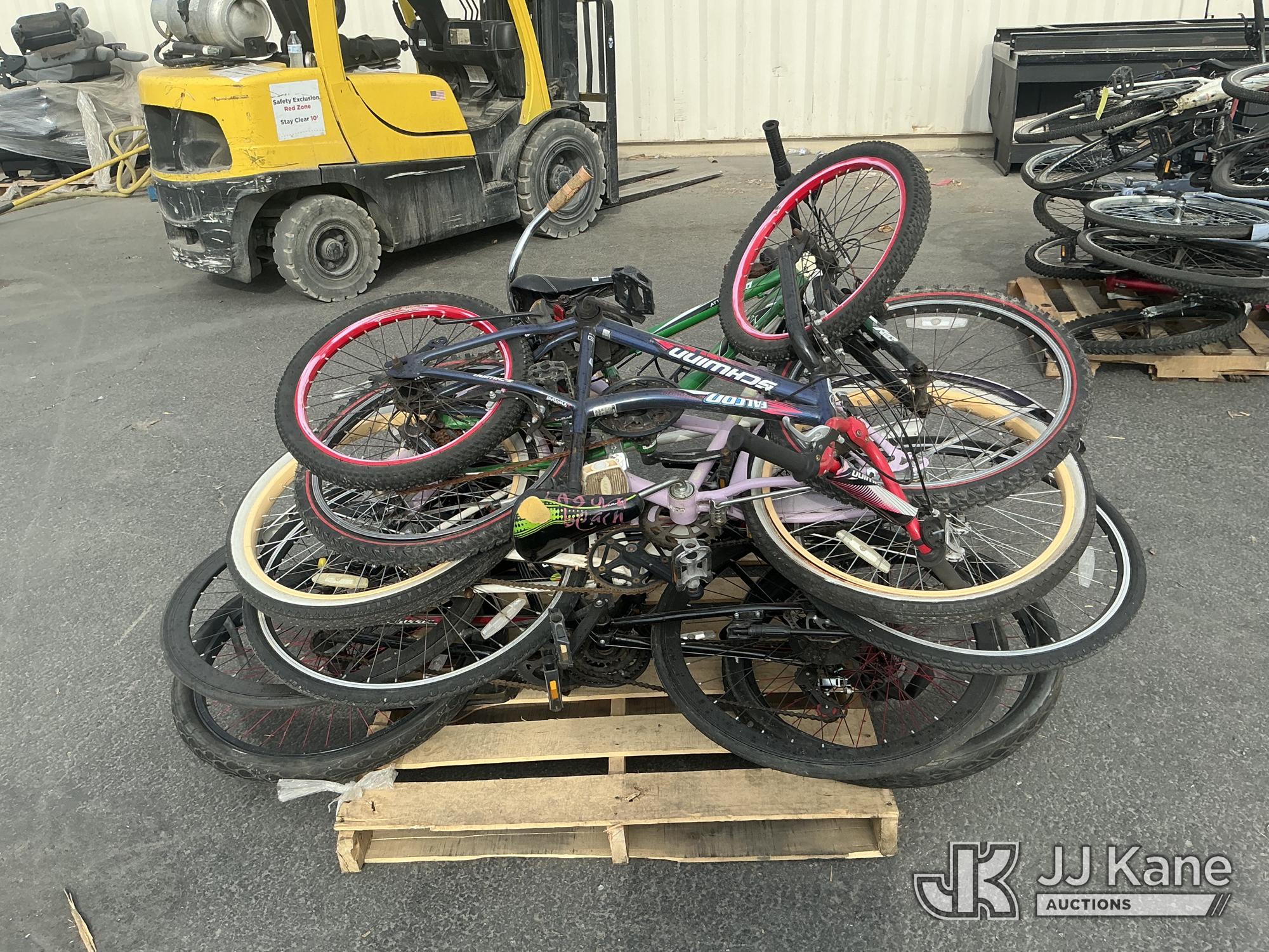(1 Pallet) Bicycles (Used) NOTE: This unit is being sold AS IS/WHERE IS via Timed Auction and is located in Jurupa Valley