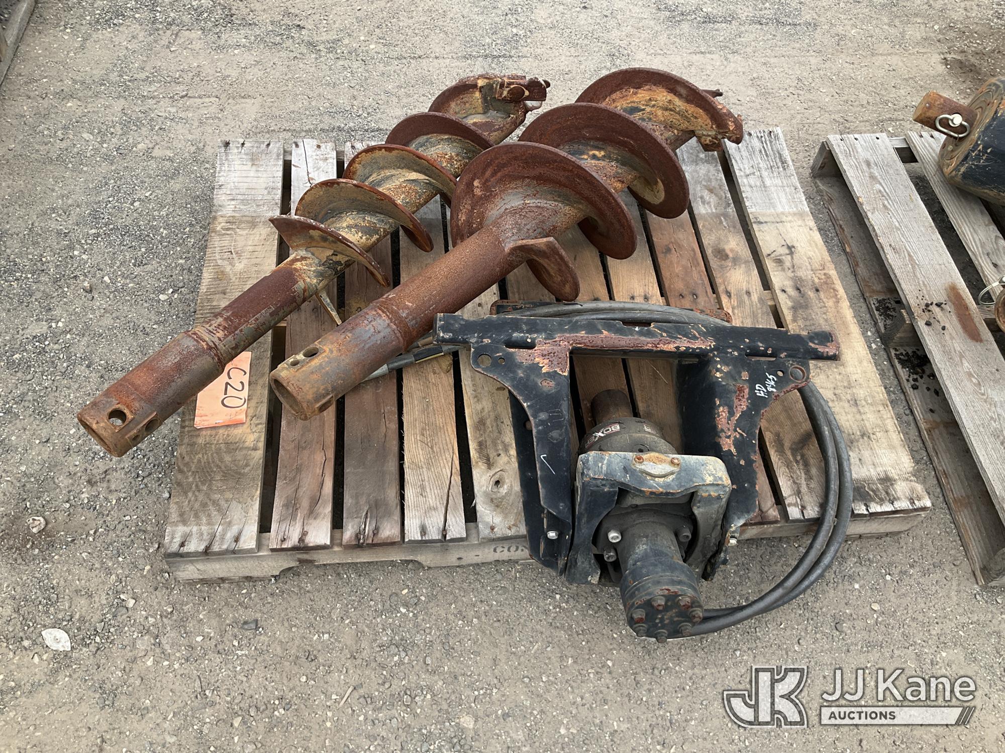 2) Augers & Auger Motor For Toro TX427 (Condition Unknown) NOTE: This unit is being sold AS IS/WHERE IS via Timed Auction and is located in Plymouth Meeting
