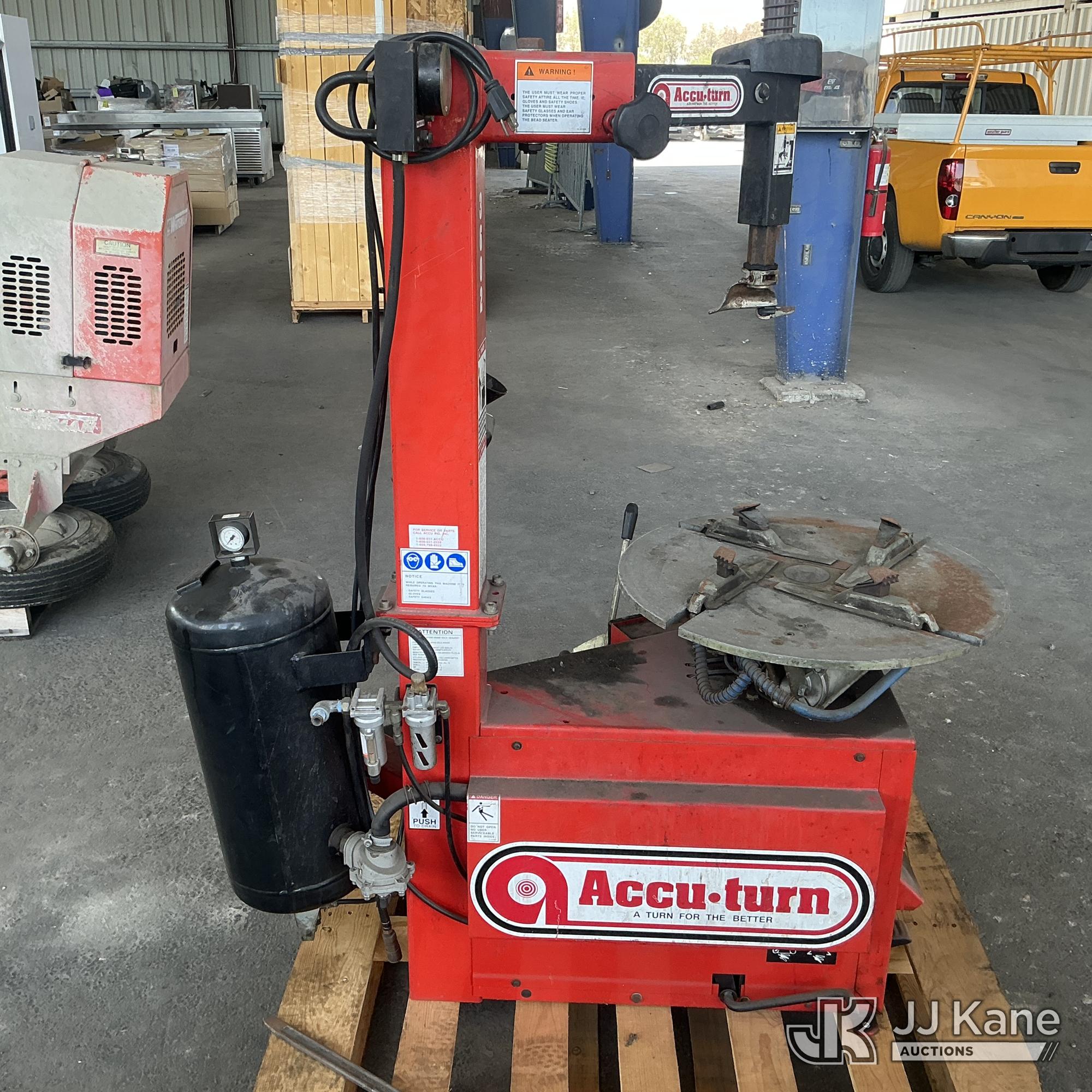 Accu-turn Tire Changer (Used) NOTE: This unit is being sold AS IS/WHERE IS via Timed Auction and is located in Jurupa Valley