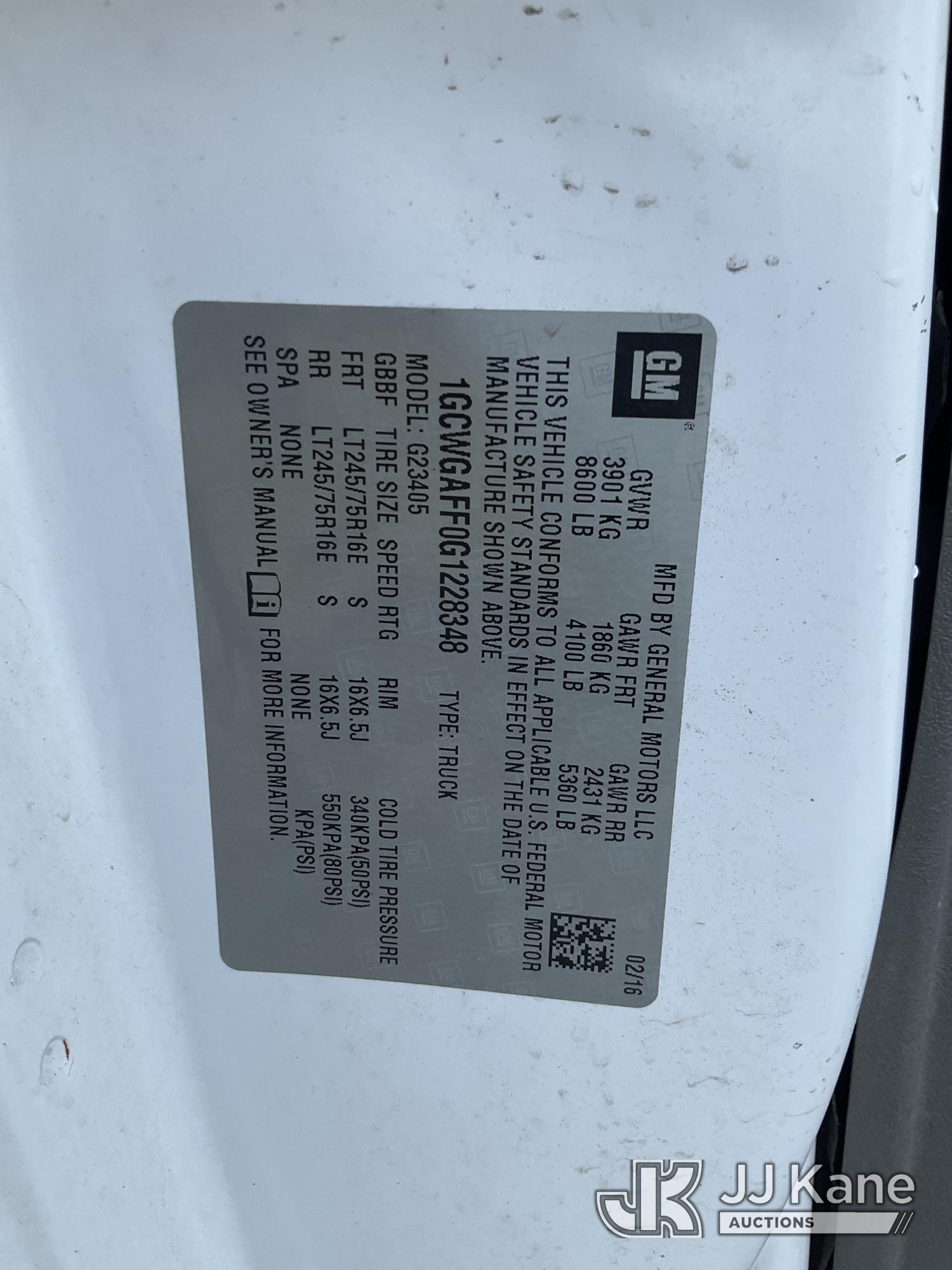2016 Chevrolet Express G2500