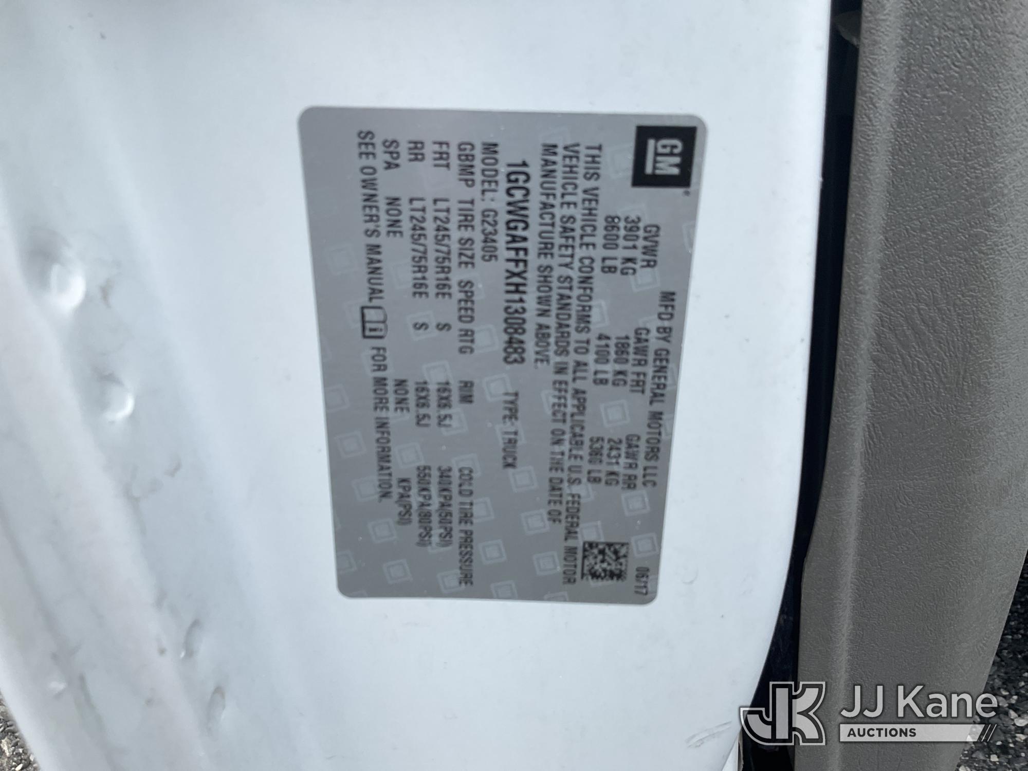 2017 Chevrolet Express G2500
