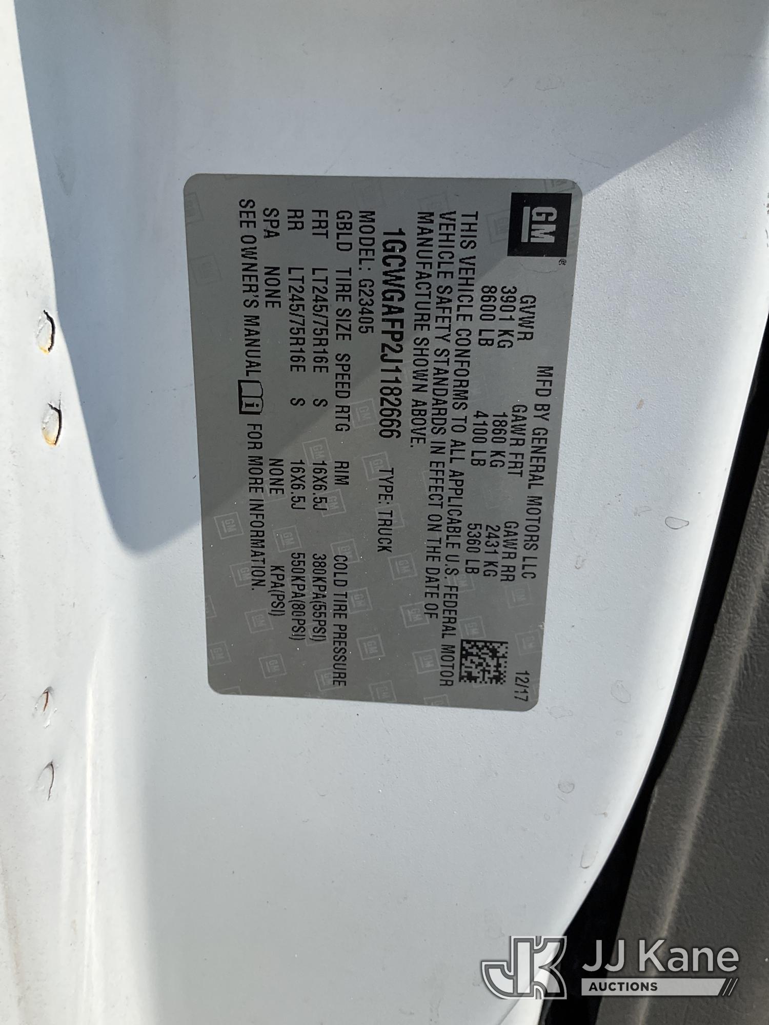 2018 Chevrolet Express G2500