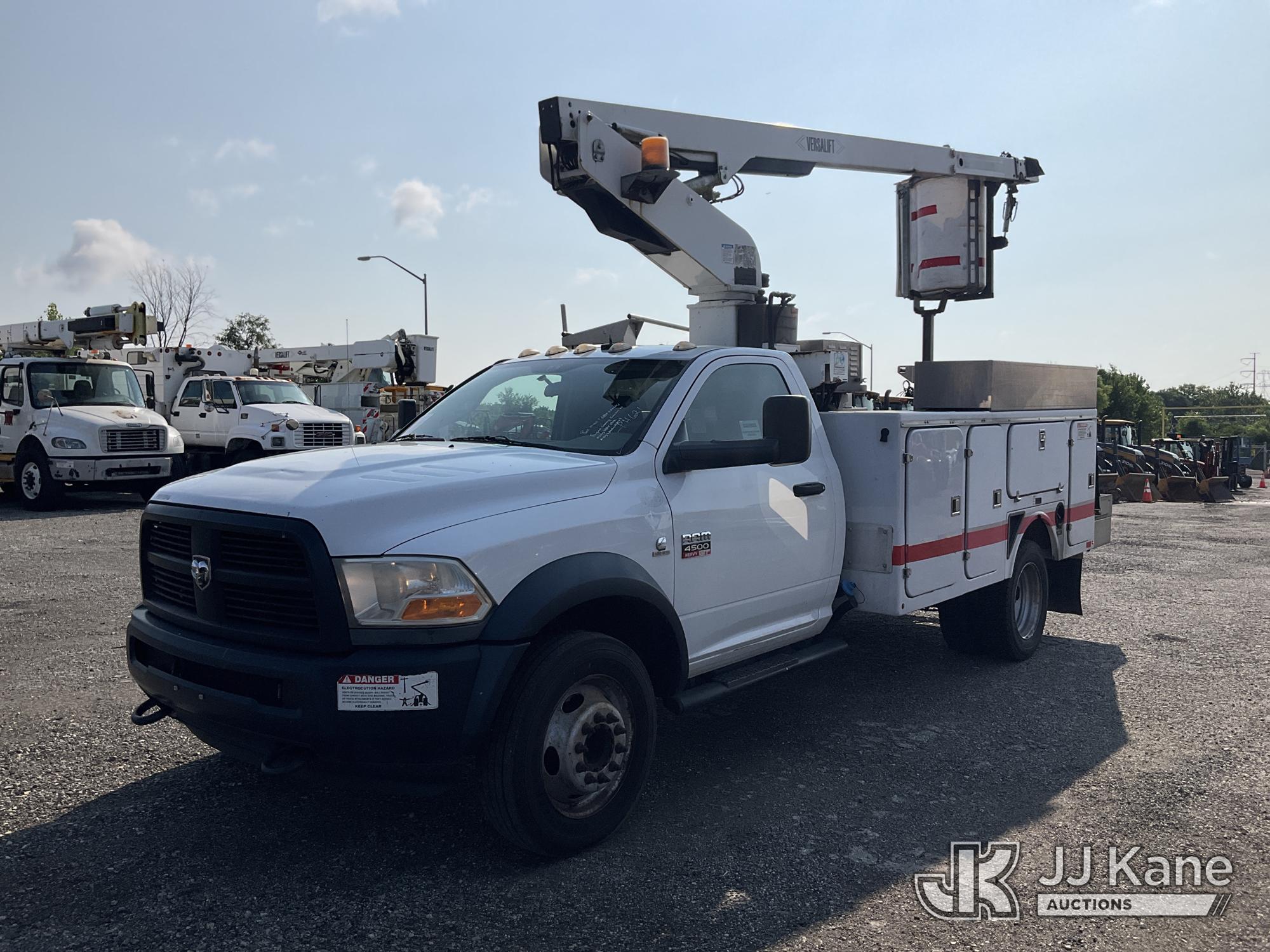 Versalift TEL29, Telescopic Non-Insulated Bucket Truck mounted behind cab on 2012 Dodge Ram 4500 Service Truck
