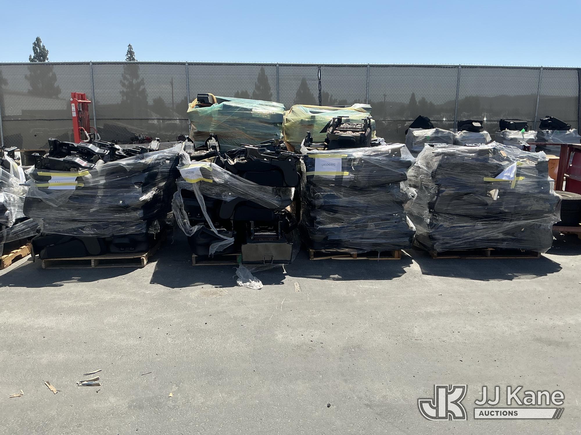 (4 Pallets) Car Interior Seats (Used) NOTE: This unit is being sold AS IS/WHERE IS via Timed Auction and is located in Jurupa Valley