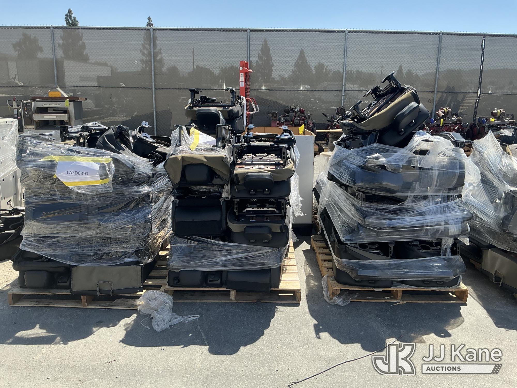 (3 Pallets) Car Interior Seats (Used) NOTE: This unit is being sold AS IS/WHERE IS via Timed Auction and is located in Jurupa Valley