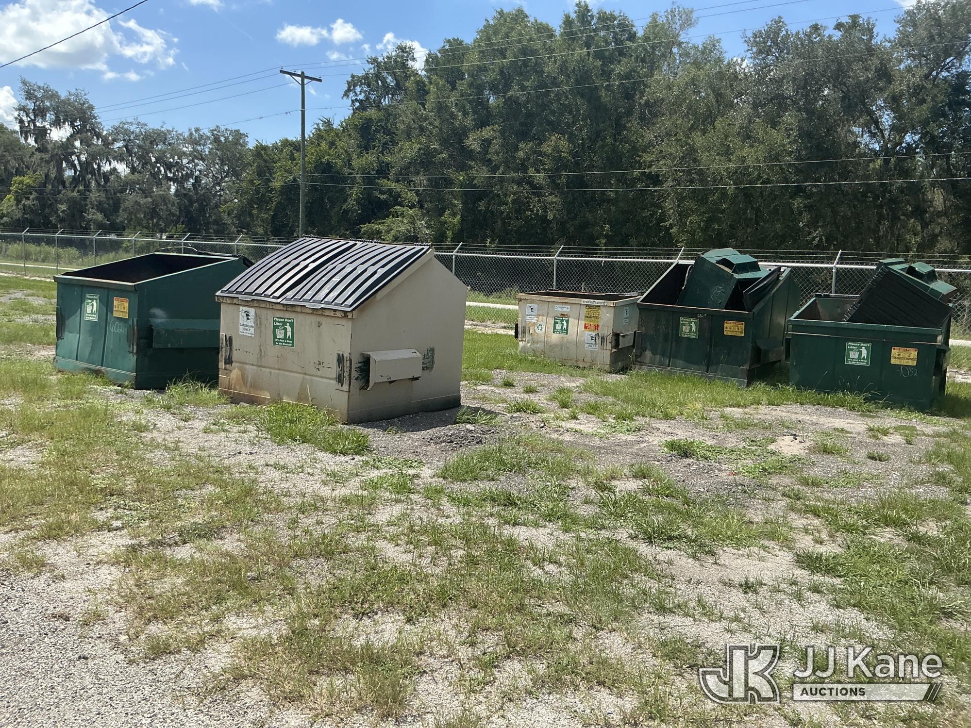 Lot of (7) Scrap Metal Dumpsters NOTE: This unit is being sold AS IS/WHERE IS via Timed Auction and is located in Thonotosassa