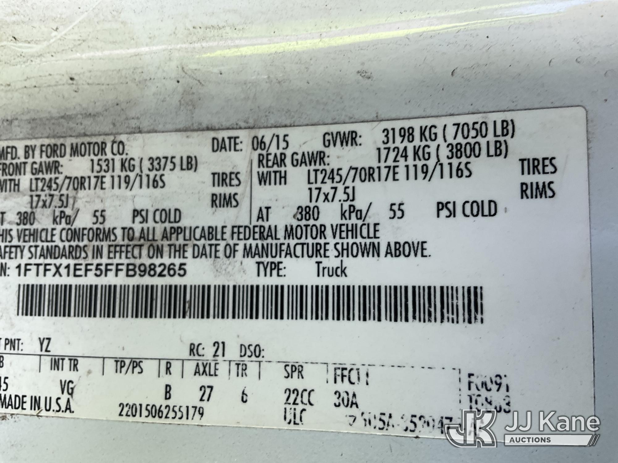 2015 Ford F150 4X4