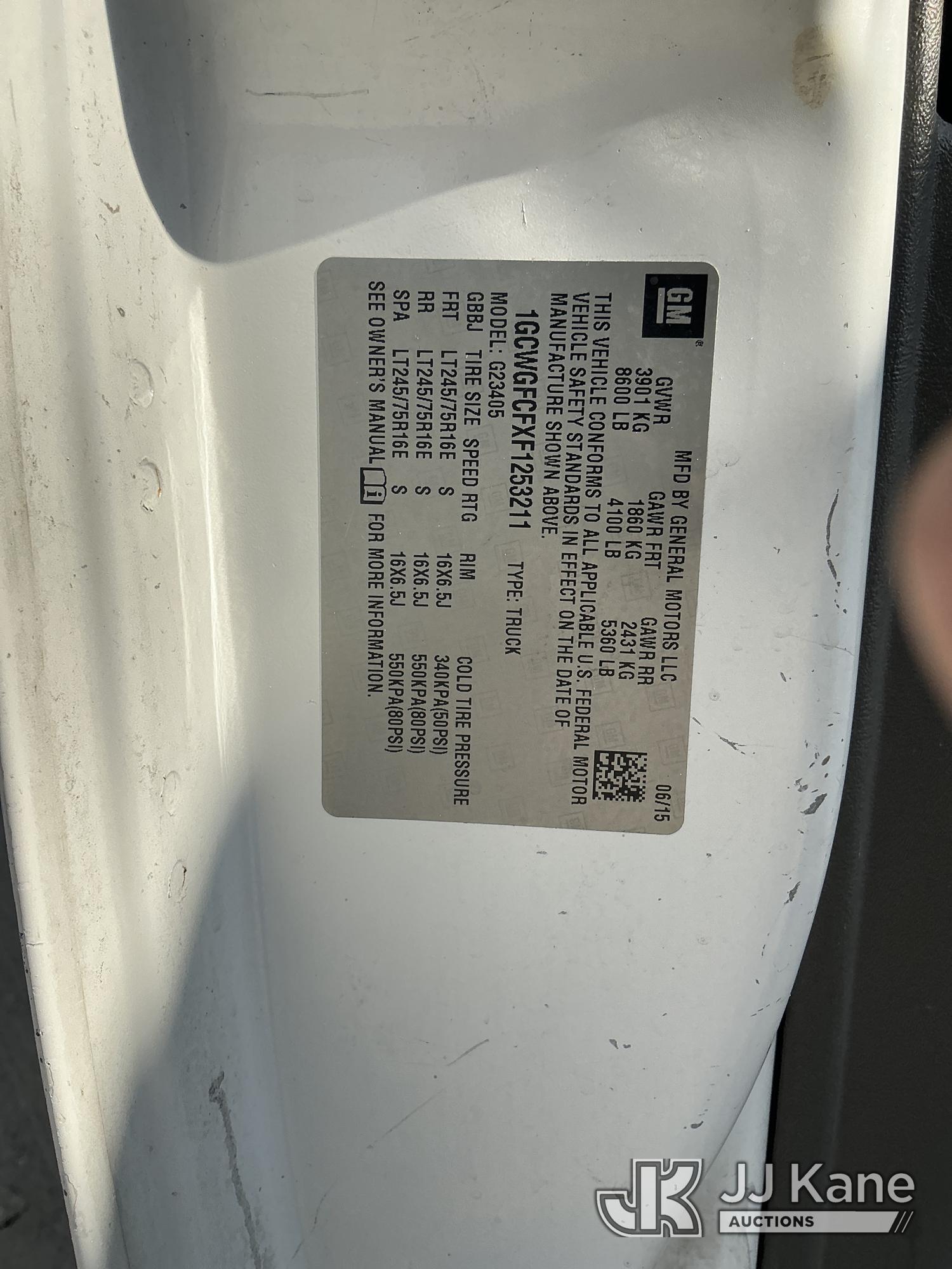 2015 Chevrolet Express G2500