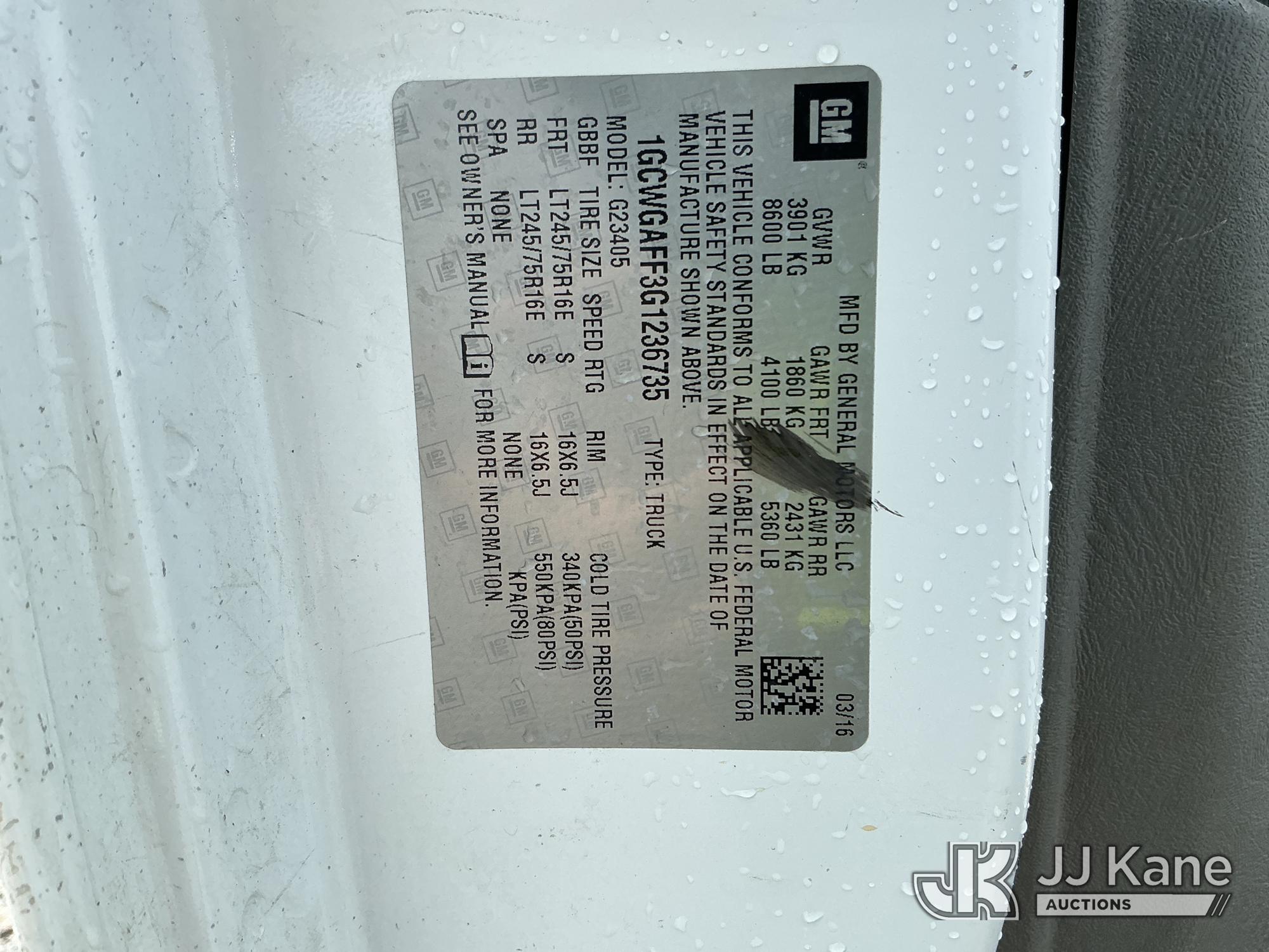 2016 Chevrolet Express G2500