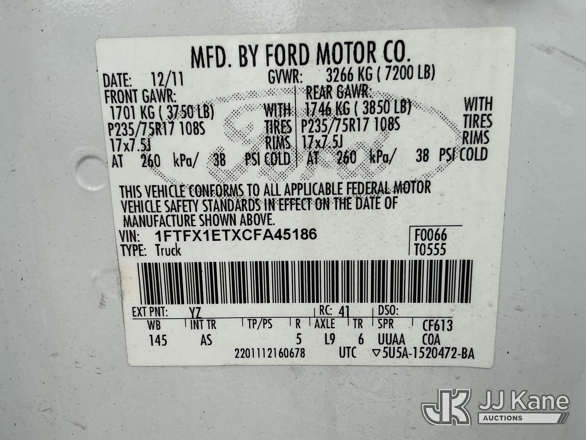2012 Ford F150 4X4