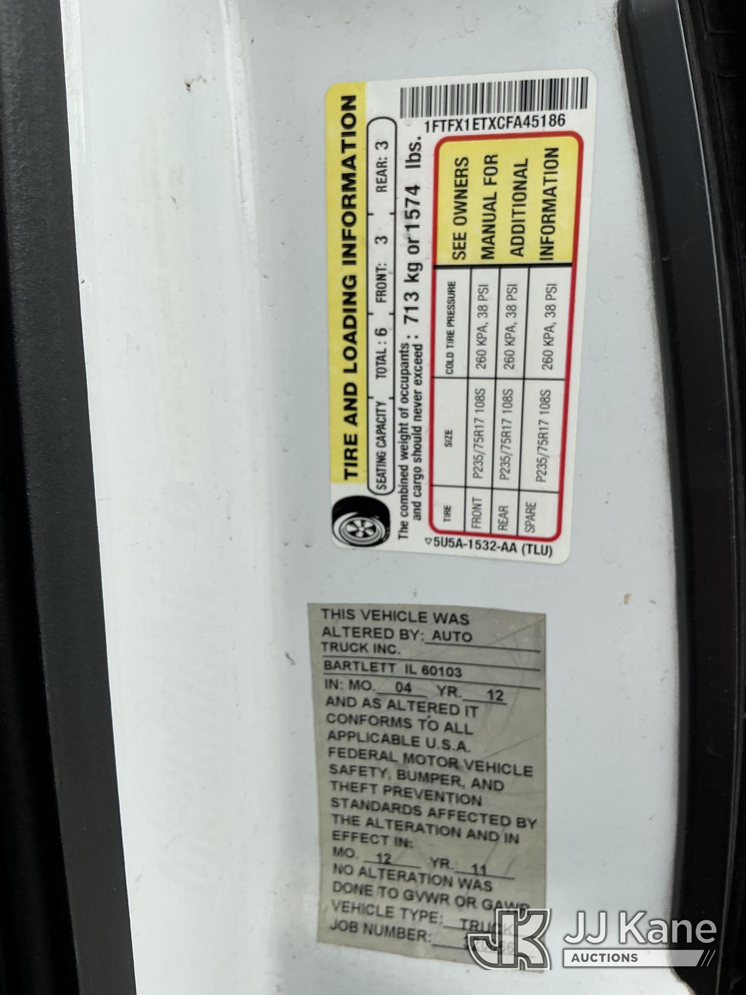 2012 Ford F150 4X4