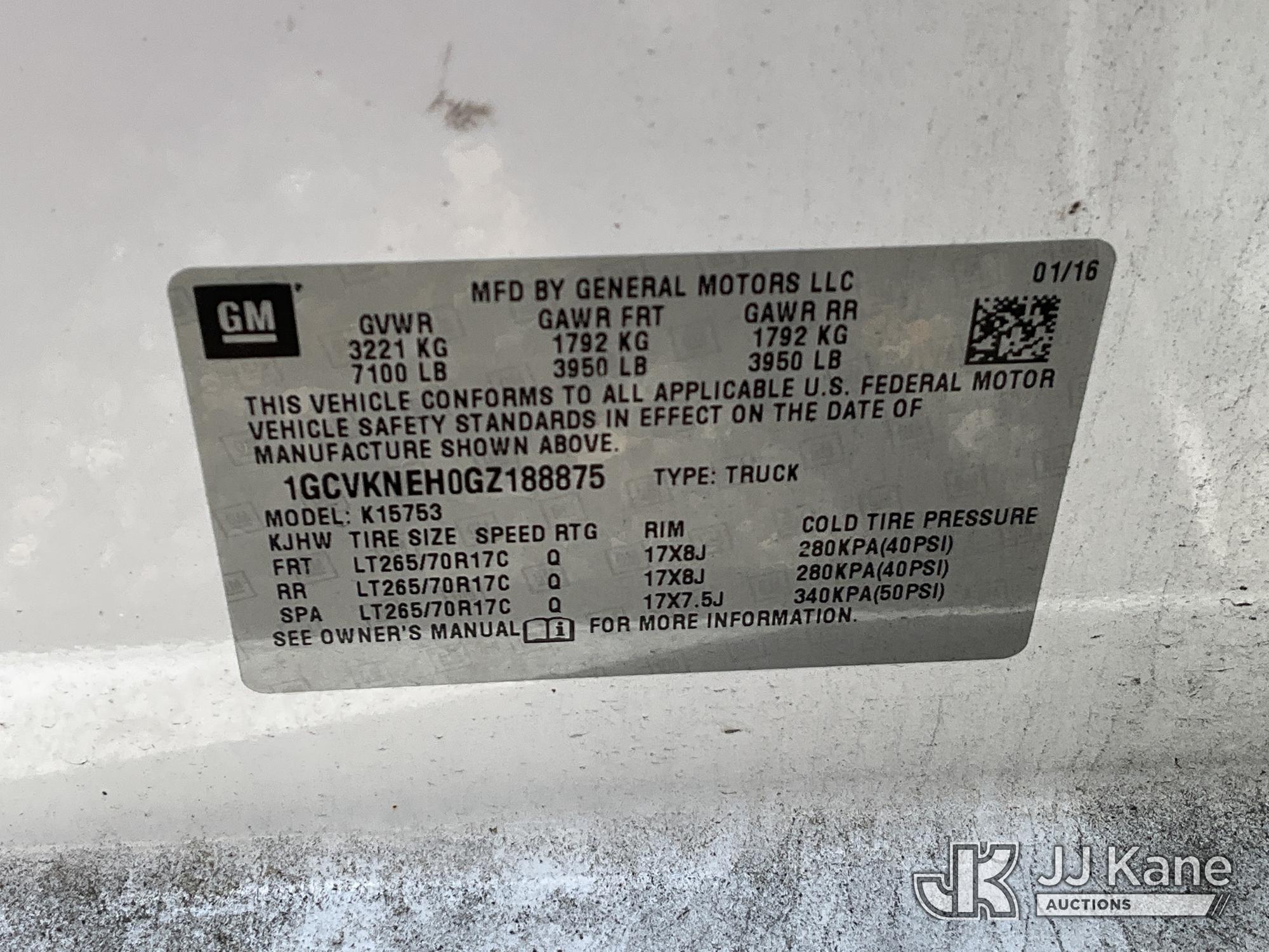 2016 Chevrolet Silverado 1500 4x4