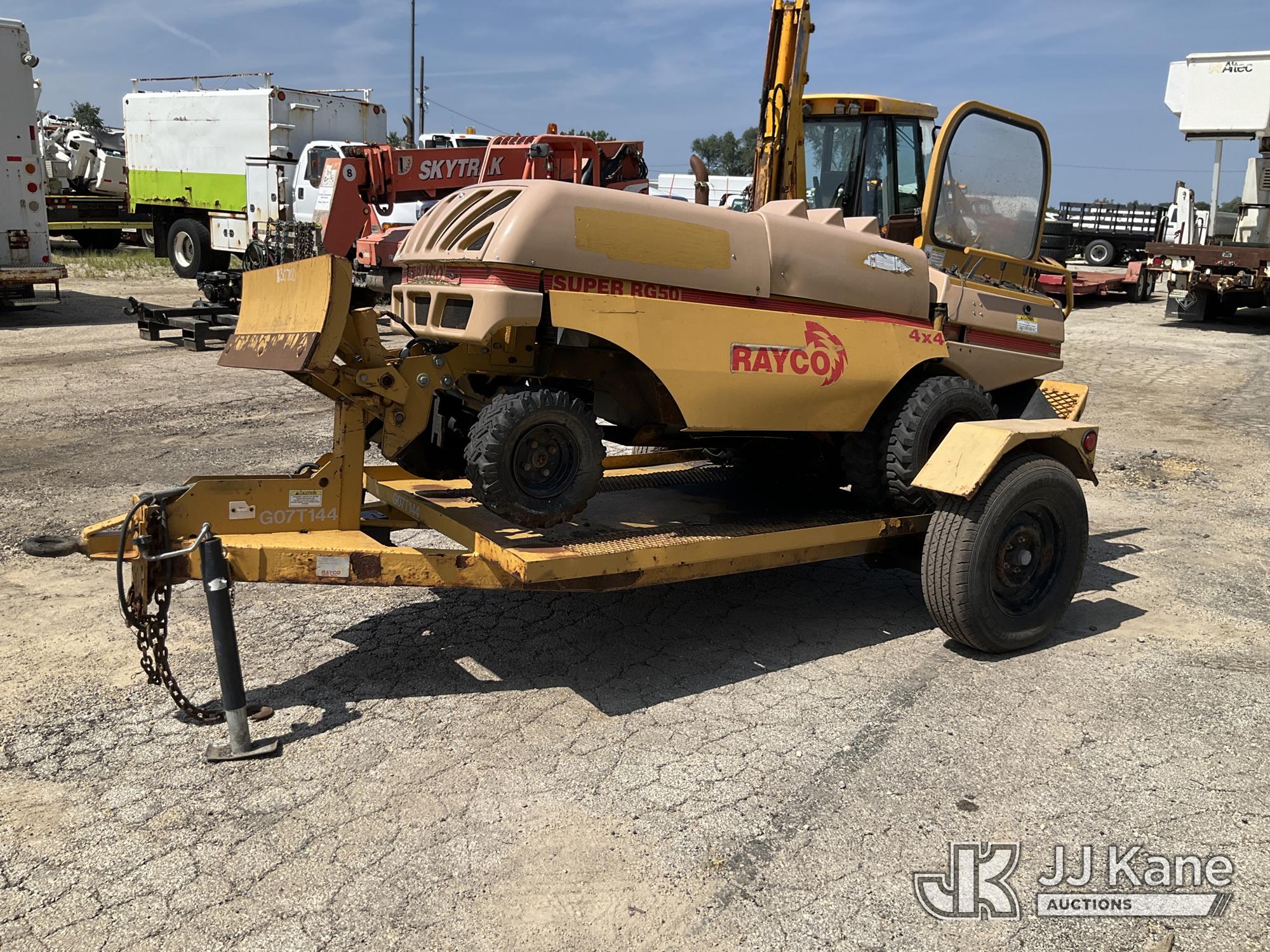 2007 Rayco RG66X Stump Grinder, (Equipment and trailer price will be split out on invoice to reflect 80/20, equipment to trailer price ratio for tax purposes.)