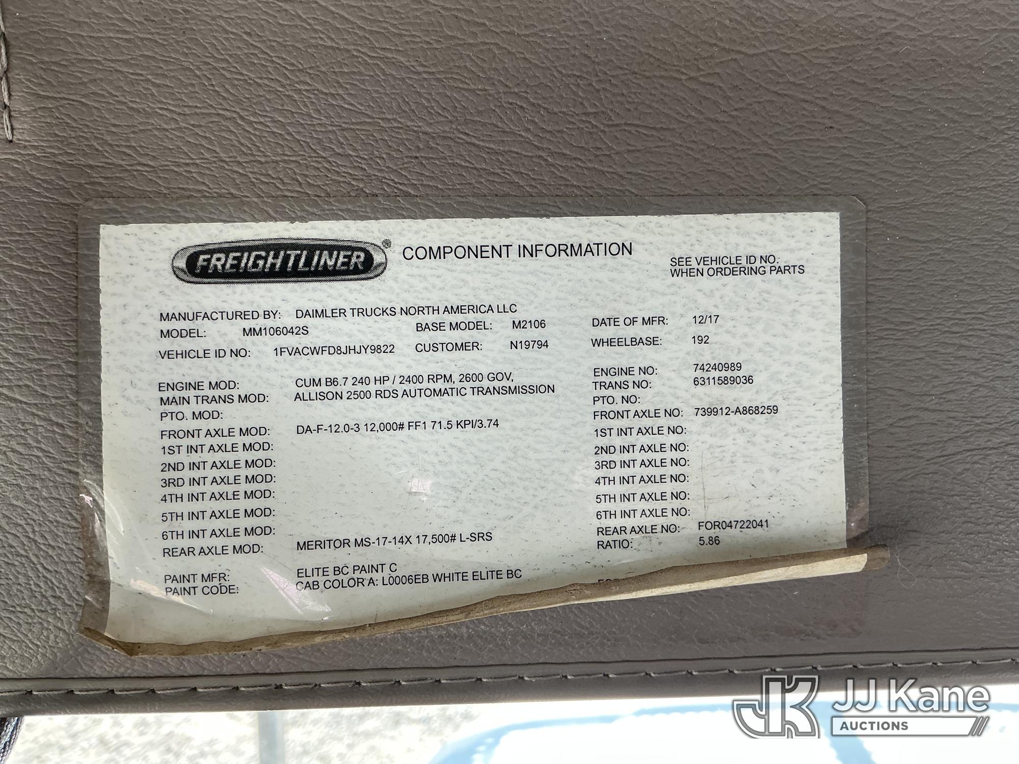 2018 Freightliner M2 106
