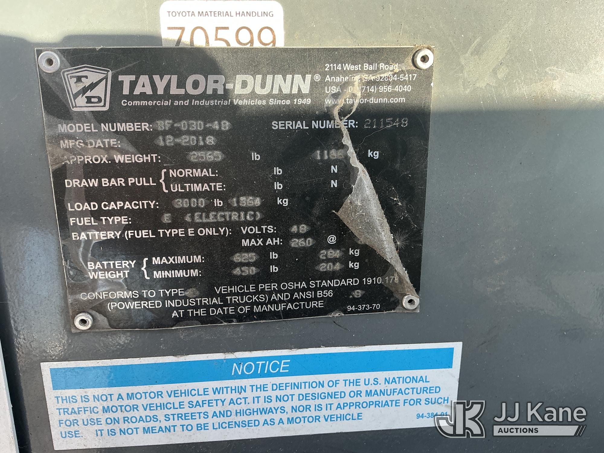 2019 Taylor-Dunn BF3000