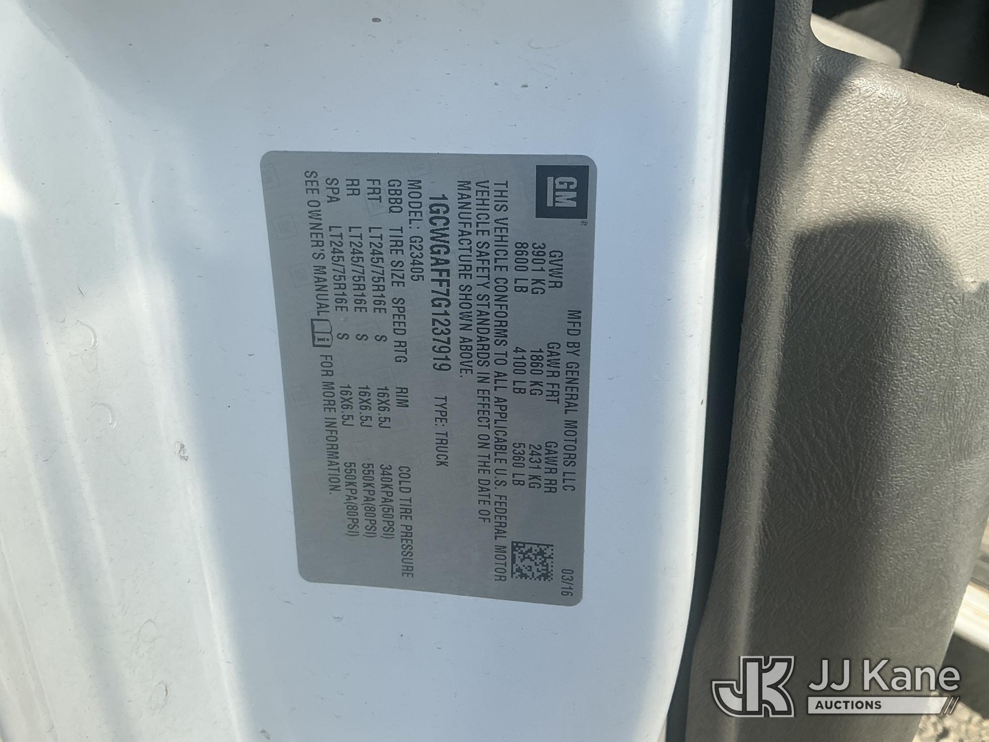 2016 Chevrolet EXPRESS G2500